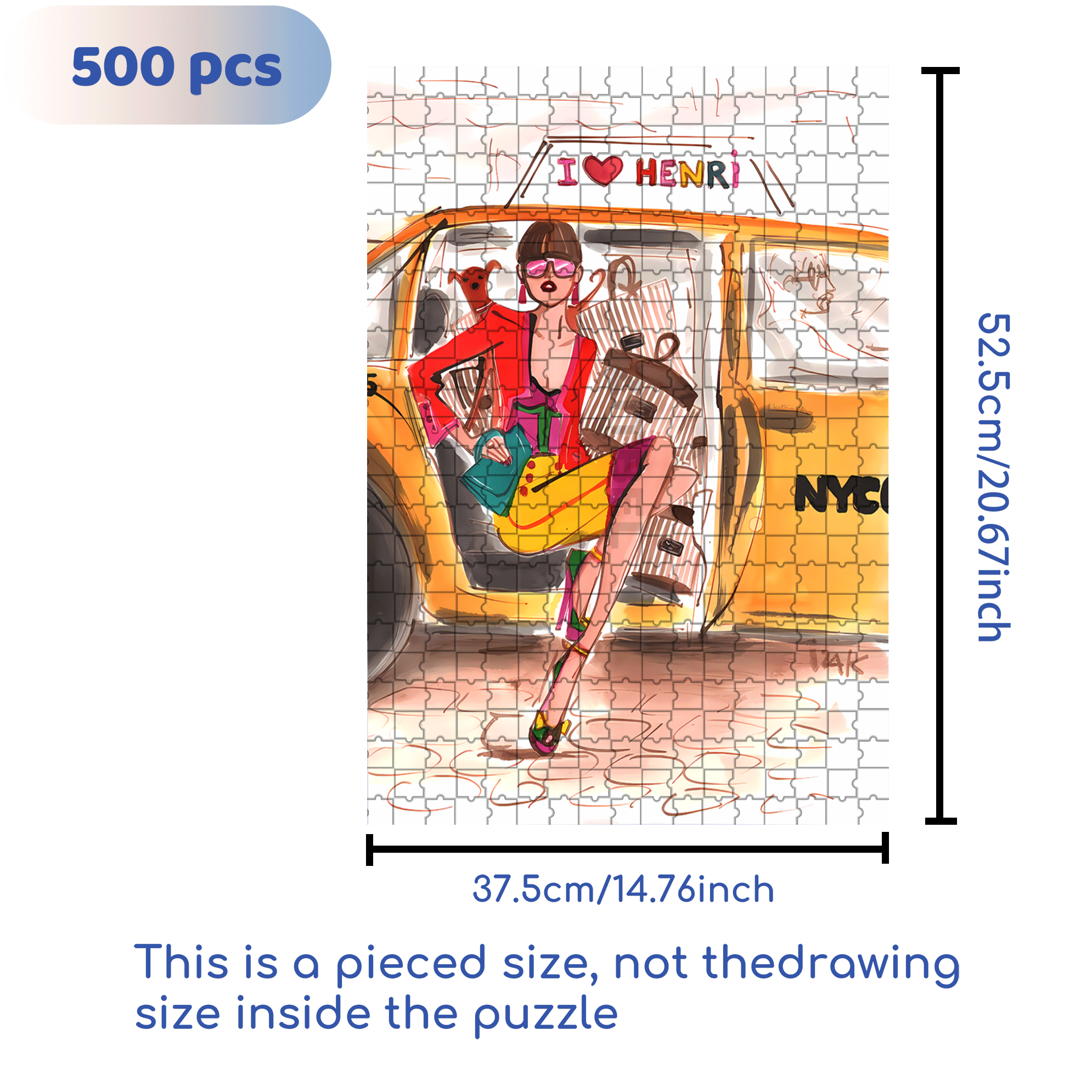 Shopping Expert 500pcs/1000pcs Jigsaw Puzzle, Scratch-Resistant, Interactive Family Game & Brain-Boosting DIY Decor, Perfect for Halloween, Christmas & New Year Gifts, Family Puzzle Game
