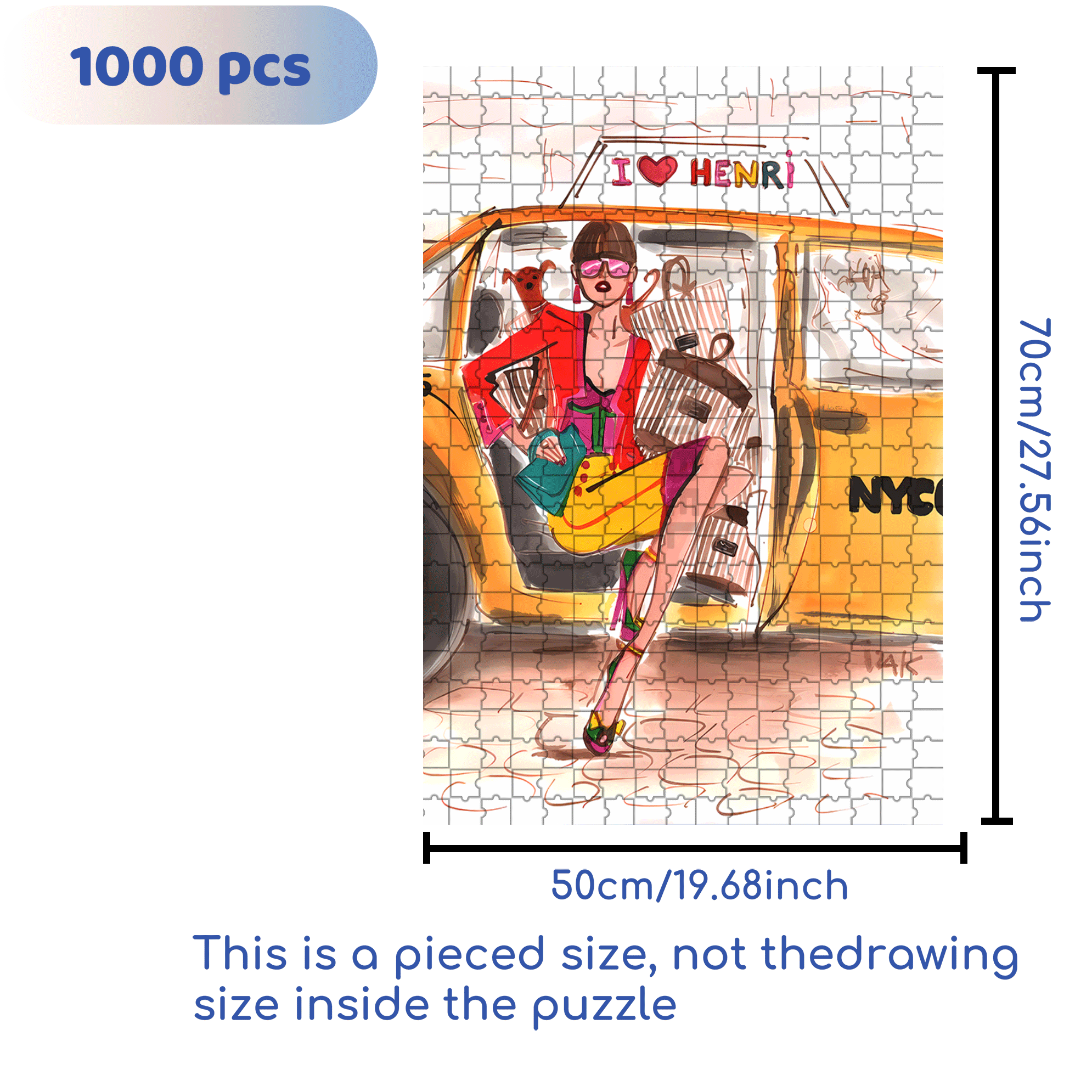 Shopping Expert 500pcs/1000pcs Jigsaw Puzzle, Scratch-Resistant, Interactive Family Game & Brain-Boosting DIY Decor, Perfect for Halloween, Christmas & New Year Gifts, Family Puzzle Game