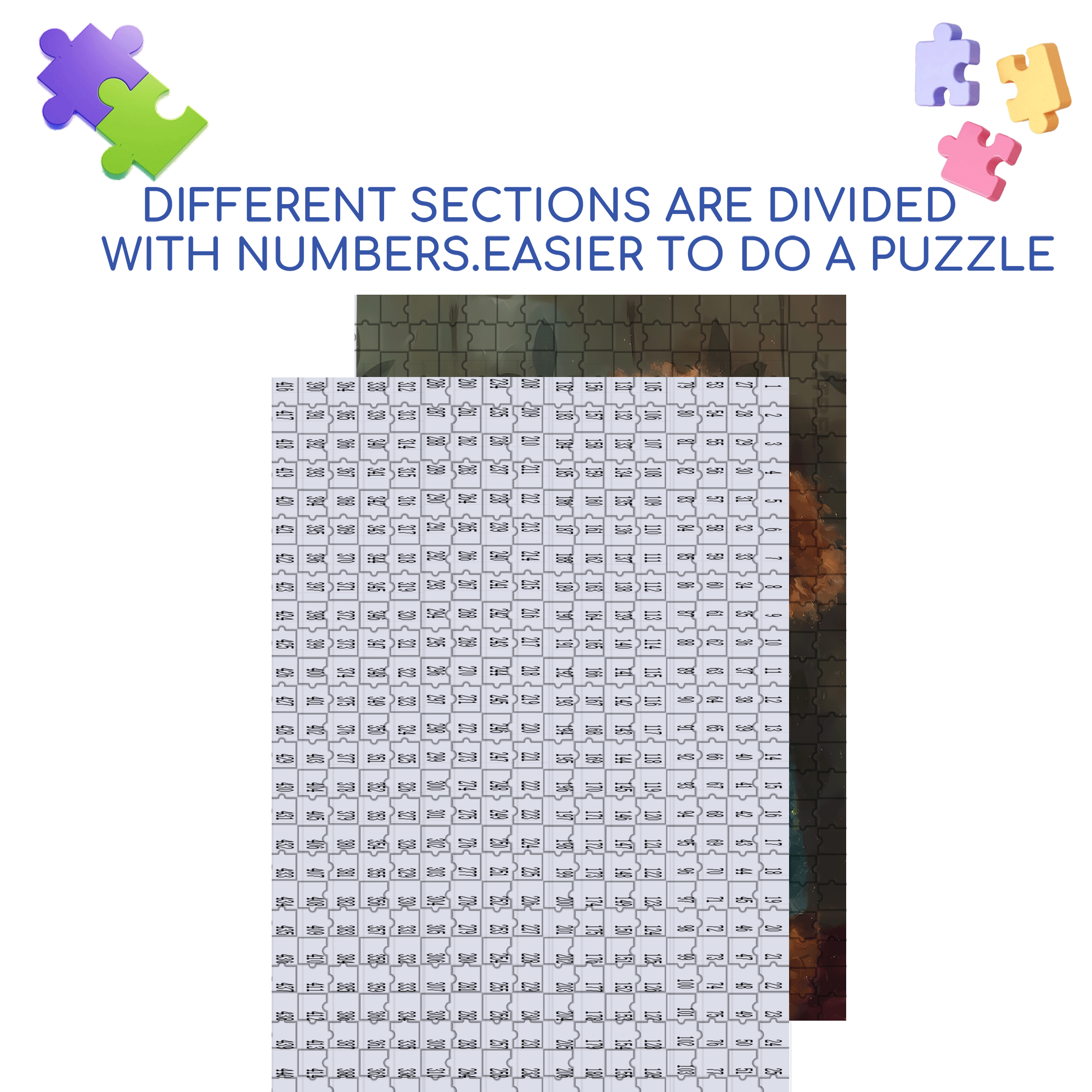 Smiling Teddy 500pcs/1000pcs Jigsaw Puzzle, Scratch-Resistant, Interactive Family Game & Brain-Boosting DIY Decor, Perfect for Halloween, Christmas & New Year Gifts, Family Puzzle Game
