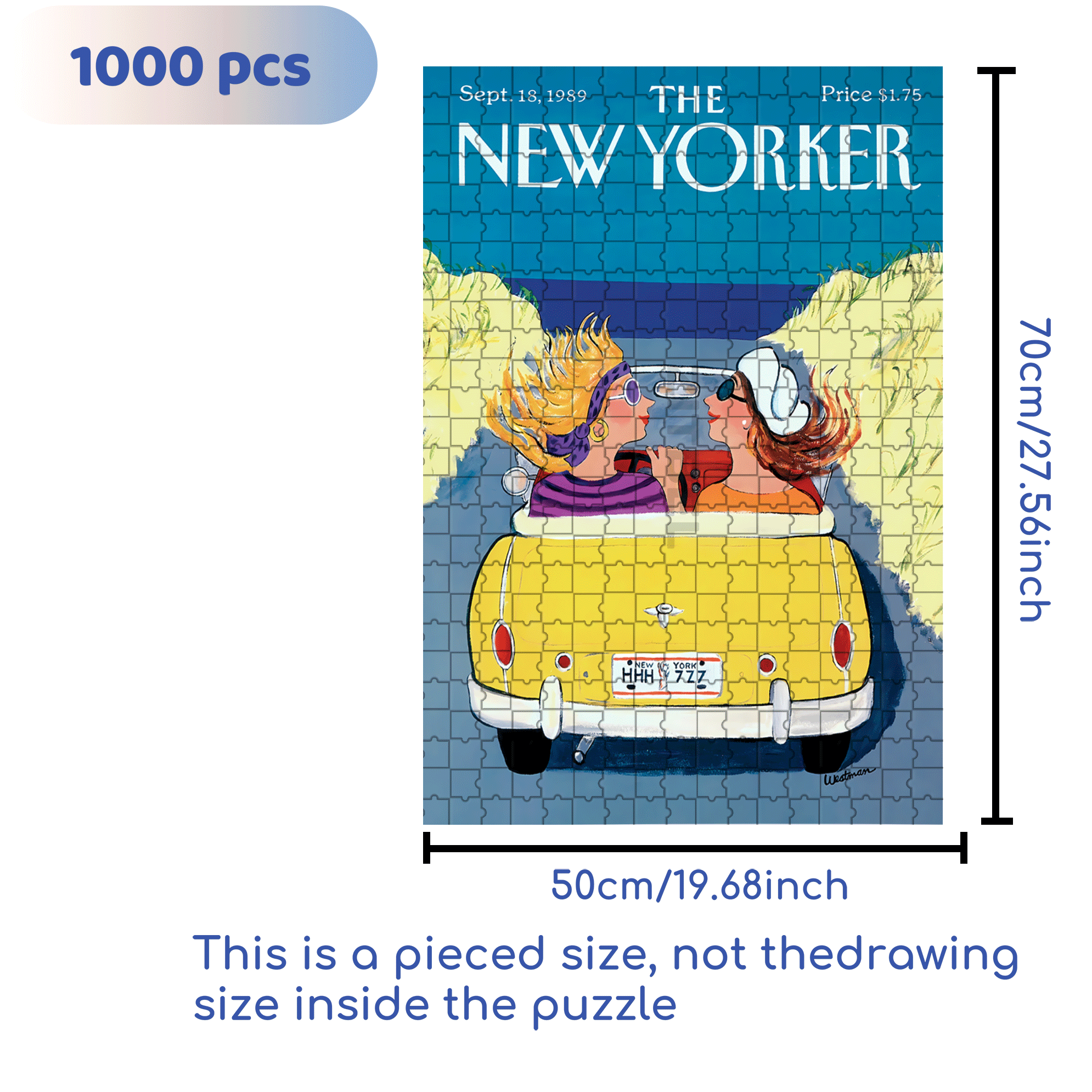 Summer Friday 500pcs/1000pcs Jigsaw Puzzle, Scratch-Resistant, Interactive Family Game & Brain-Boosting DIY Decor, Perfect for Halloween, Christmas & New Year Gifts, Family Puzzle Game