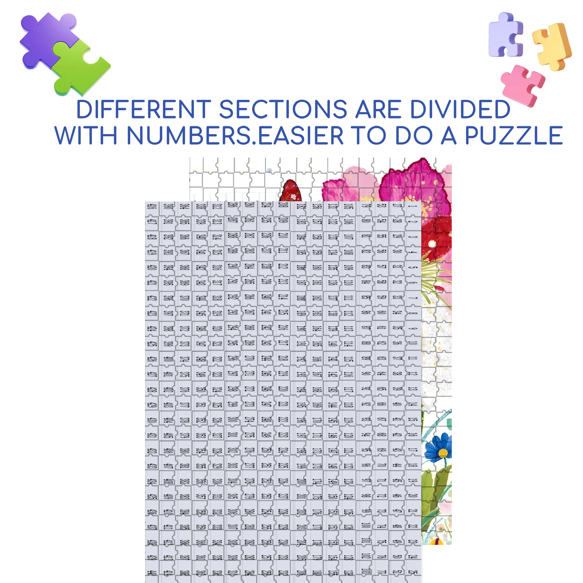 The Splendor Of Life 500pcs/1000pcs Jigsaw Puzzle, Scratch-Resistant, Interactive Family Game & Brain-Boosting DIY Decor, Perfect for Halloween, Christmas & New Year Gifts, Family Puzzle Game