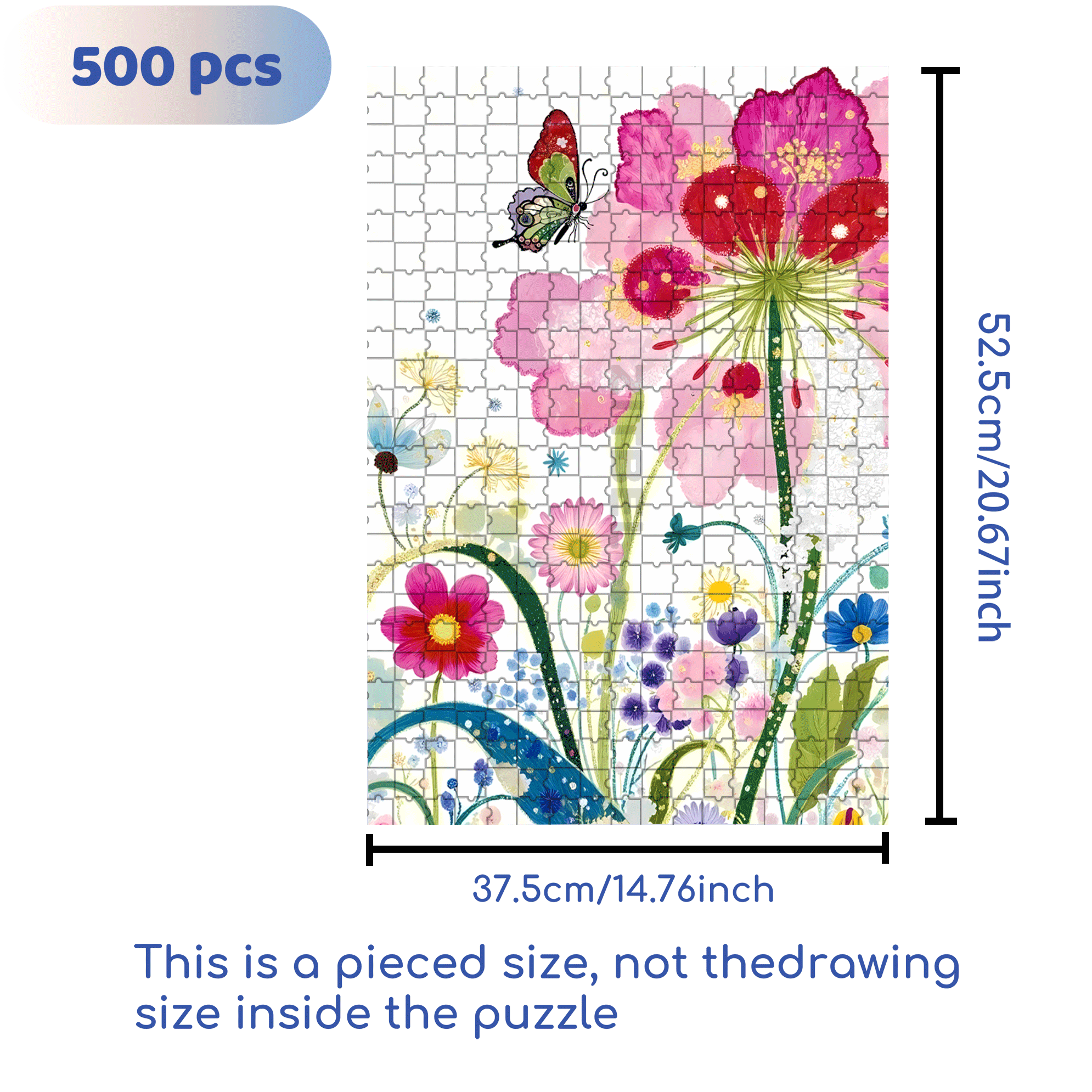 The Splendor Of Life 500pcs/1000pcs Jigsaw Puzzle, Scratch-Resistant, Interactive Family Game & Brain-Boosting DIY Decor, Perfect for Halloween, Christmas & New Year Gifts, Family Puzzle Game