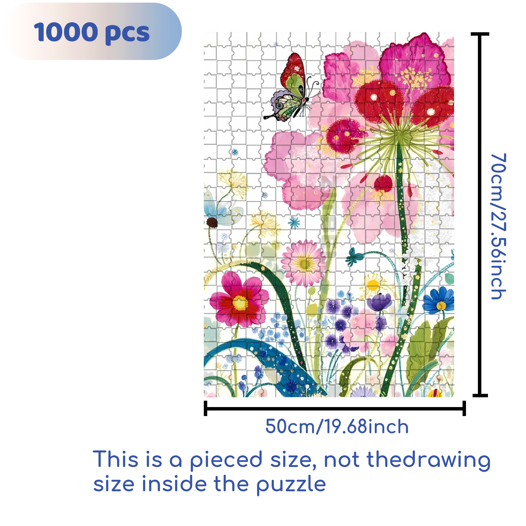The Splendor Of Life 500pcs/1000pcs Jigsaw Puzzle, Scratch-Resistant, Interactive Family Game & Brain-Boosting DIY Decor, Perfect for Halloween, Christmas & New Year Gifts, Family Puzzle Game