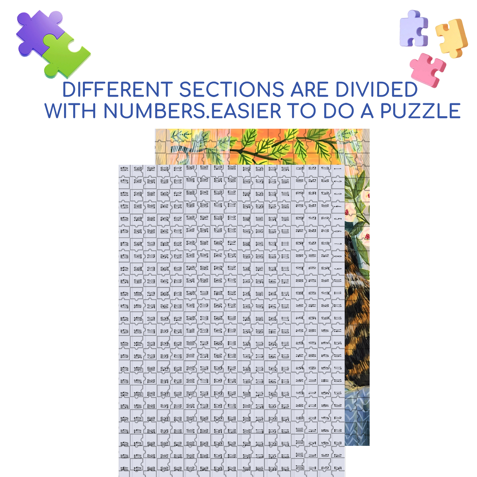 Wishing  You Love Here 500pcs/1000pcs Jigsaw Puzzle, Scratch-Resistant, Interactive Family Game & Brain-Boosting DIY Decor, Perfect for Halloween, Christmas & New Year Gifts, Family Puzzle Game