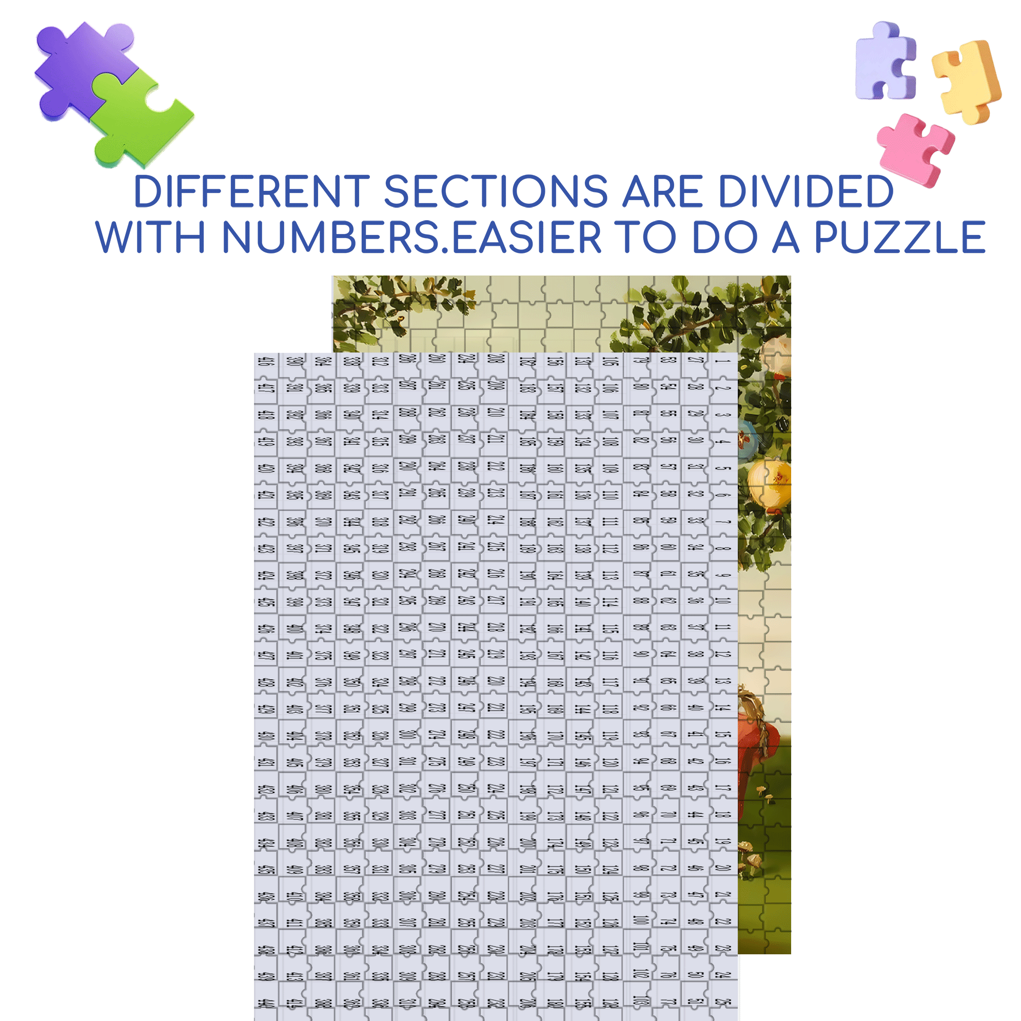 Afternoon 500pcs/1000pcs Jigsaw Puzzle, Scratch-Resistant, Interactive Family Game & Brain-Boosting DIY Decor, Perfect for Halloween, Christmas & New Year Gifts, Family Puzzle Game