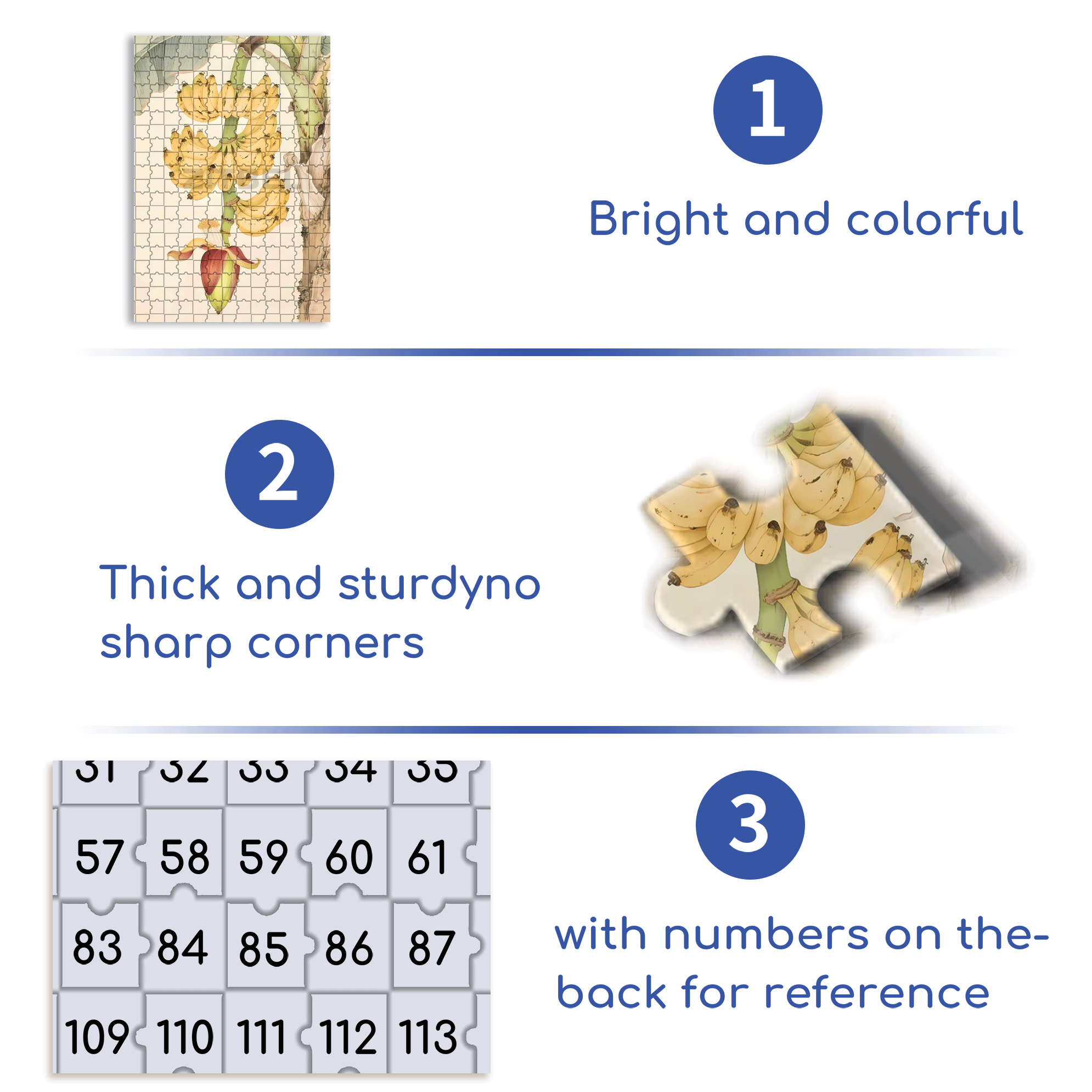 Banana Flower 500pcs/1000pcs Jigsaw Puzzle, Scratch-Resistant, Interactive Family Game & Brain-Boosting DIY Decor, Perfect for Halloween, Christmas & New Year Gifts, Family Puzzle Game