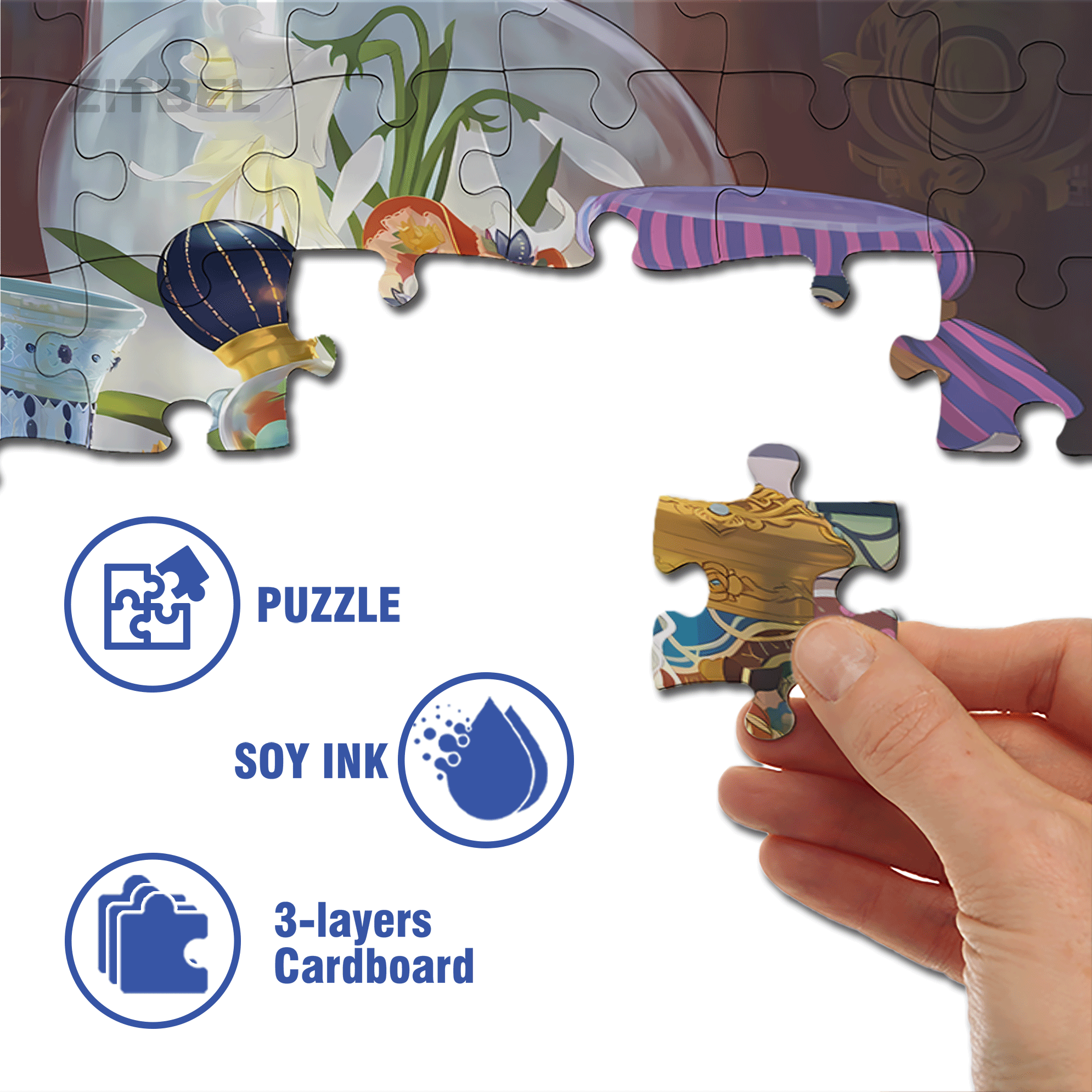 Fairy Tales 500pcs/1000pcs Jigsaw Puzzle, Scratch-Resistant, Interactive Family Game & Brain-Boosting DIY Decor, Perfect for Halloween, Christmas & New Year Gifts, Family Puzzle Game