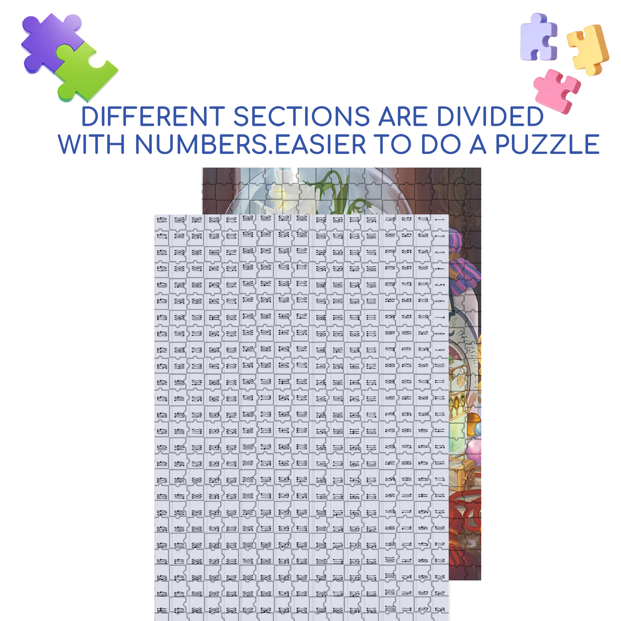 Fairy Tales 500pcs/1000pcs Jigsaw Puzzle, Scratch-Resistant, Interactive Family Game & Brain-Boosting DIY Decor, Perfect for Halloween, Christmas & New Year Gifts, Family Puzzle Game