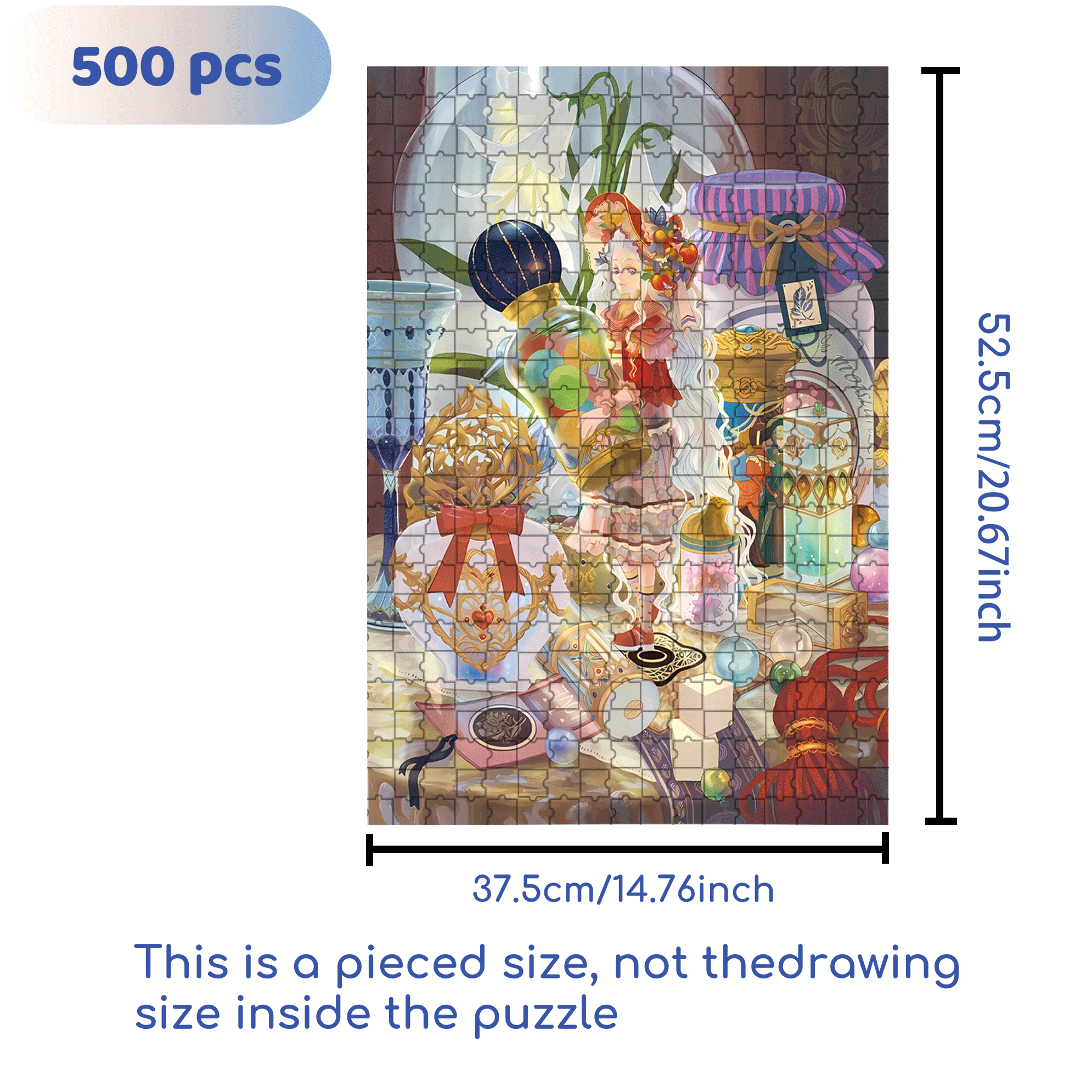Fairy Tales 500pcs/1000pcs Jigsaw Puzzle, Scratch-Resistant, Interactive Family Game & Brain-Boosting DIY Decor, Perfect for Halloween, Christmas & New Year Gifts, Family Puzzle Game