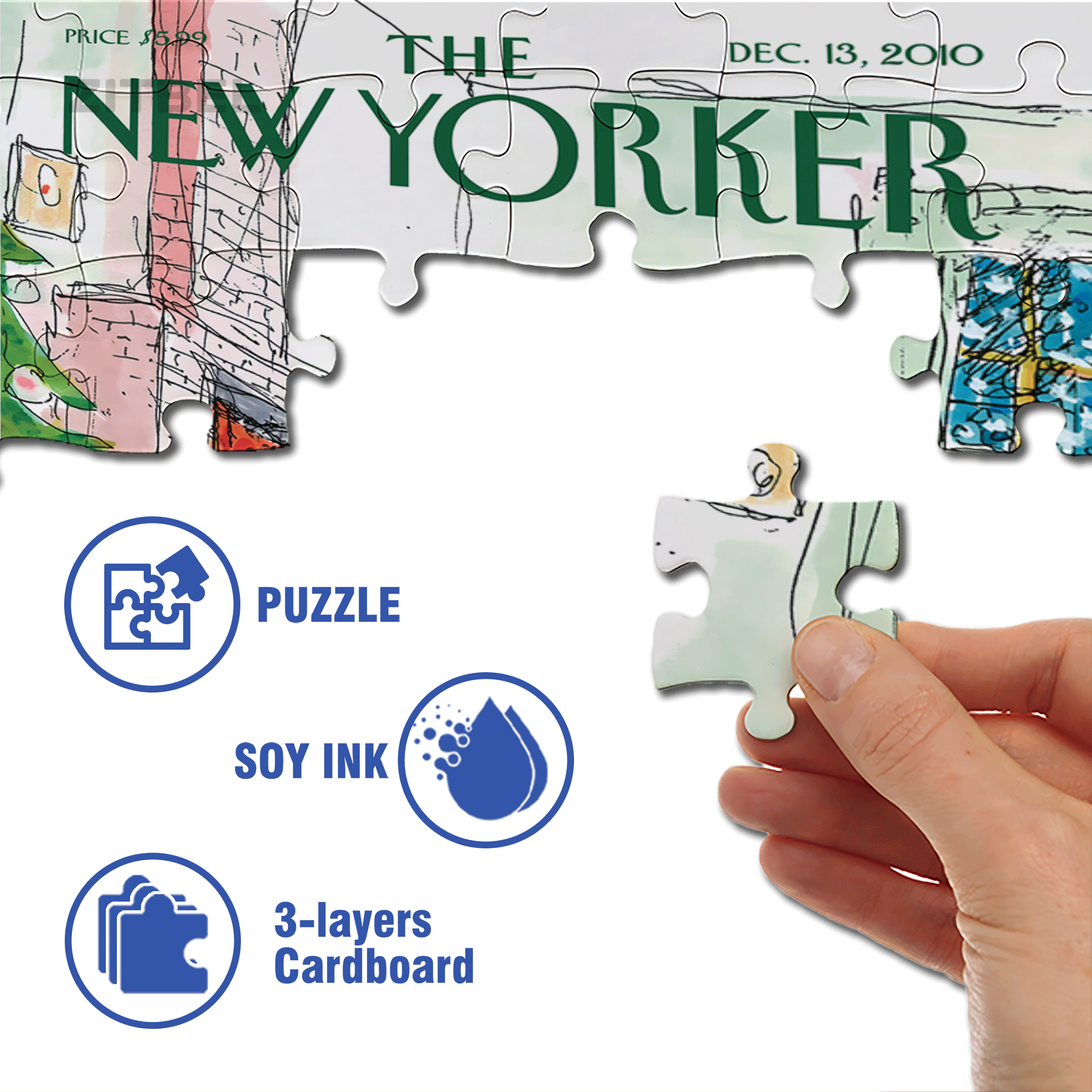 Falling From The Sky 500pcs/1000pcs Jigsaw Puzzle, Scratch-Resistant, Interactive Family Game & Brain-Boosting DIY Decor, Perfect for Halloween, Christmas & New Year Gifts, Family Puzzle Game