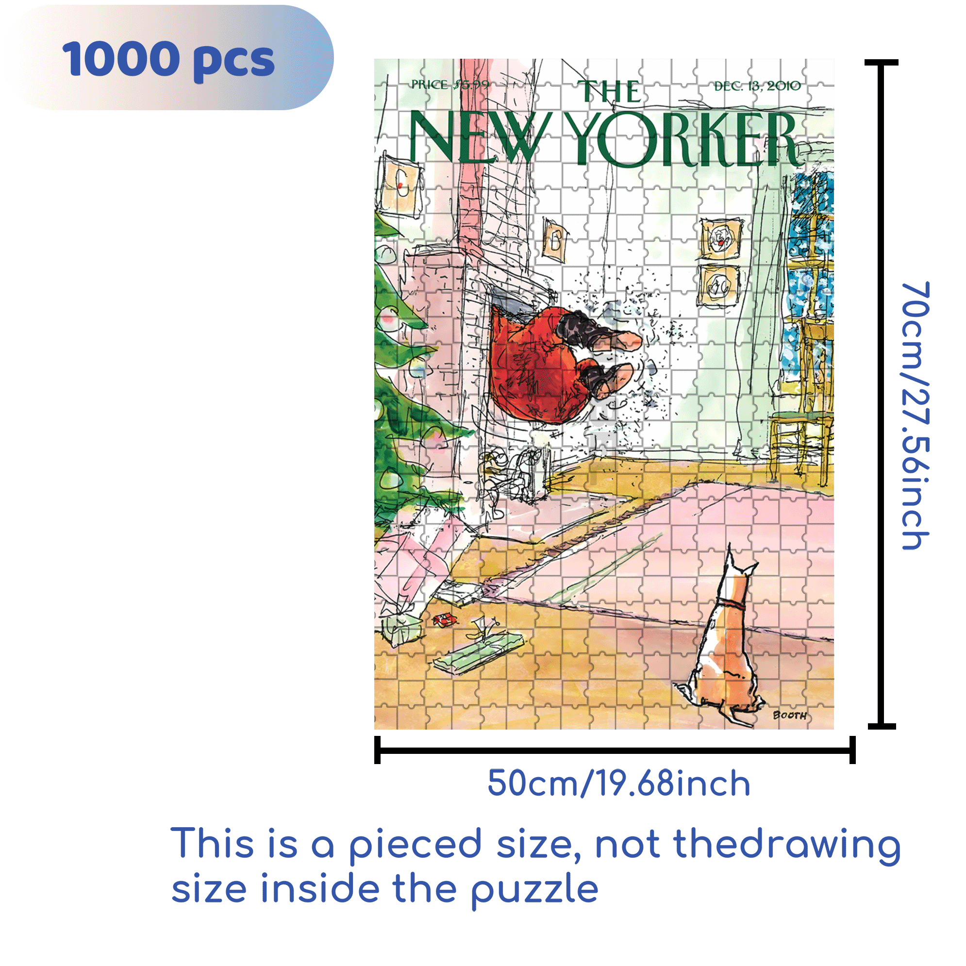 Falling From The Sky 500pcs/1000pcs Jigsaw Puzzle, Scratch-Resistant, Interactive Family Game & Brain-Boosting DIY Decor, Perfect for Halloween, Christmas & New Year Gifts, Family Puzzle Game