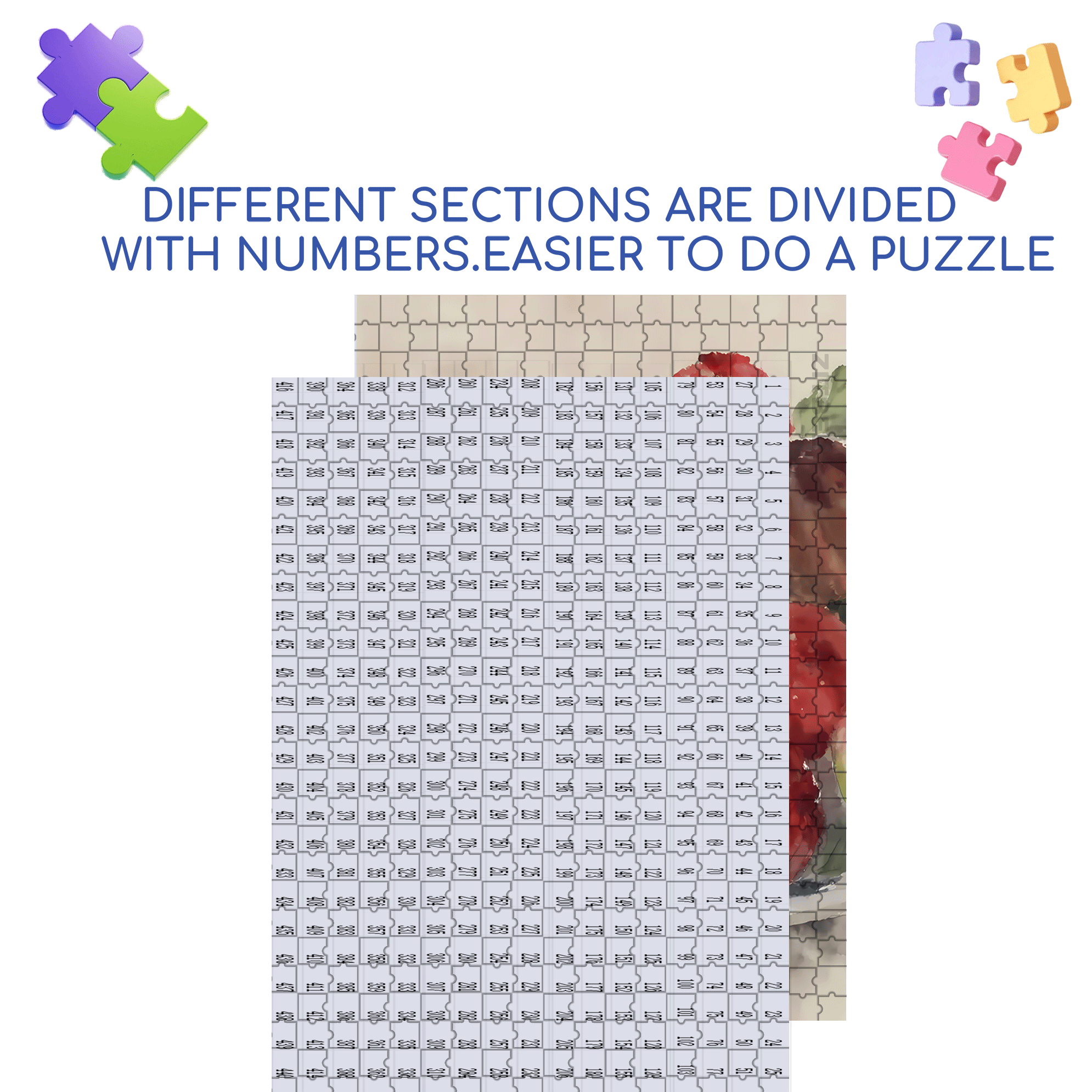 Fig 500pcs/1000pcs Jigsaw Puzzle, Scratch-Resistant, Interactive Family Game & Brain-Boosting DIY Decor, Perfect for Halloween, Christmas & New Year Gifts, Family Puzzle Game