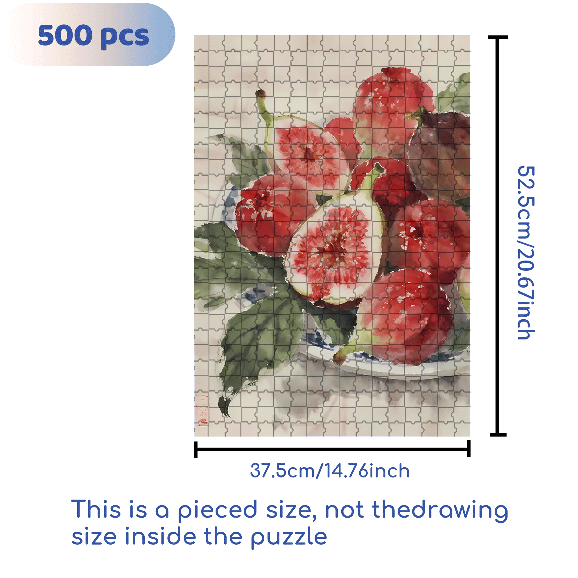 Fig 500pcs/1000pcs Jigsaw Puzzle, Scratch-Resistant, Interactive Family Game & Brain-Boosting DIY Decor, Perfect for Halloween, Christmas & New Year Gifts, Family Puzzle Game
