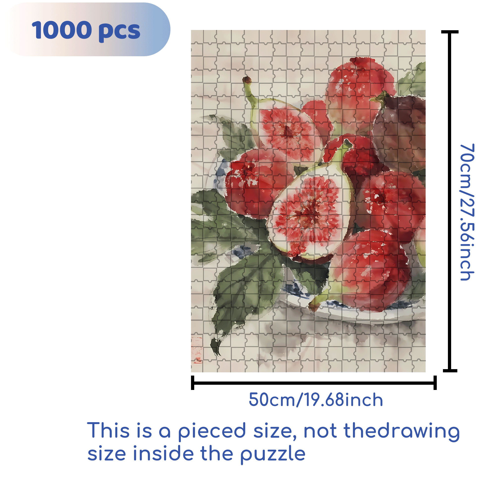 Fig 500pcs/1000pcs Jigsaw Puzzle, Scratch-Resistant, Interactive Family Game & Brain-Boosting DIY Decor, Perfect for Halloween, Christmas & New Year Gifts, Family Puzzle Game