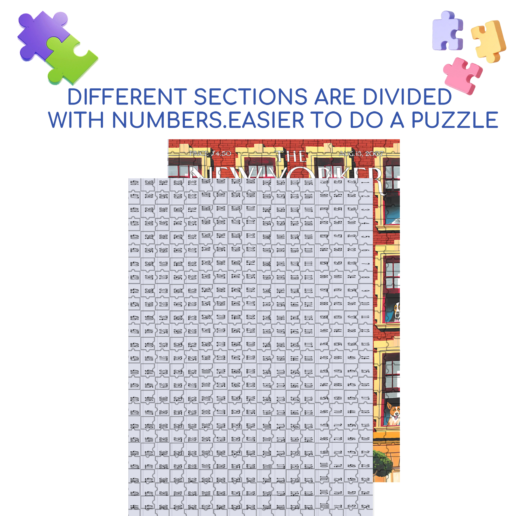 Hot Dogs 500pcs/1000pcs Jigsaw Puzzle, Scratch-Resistant, Interactive Family Game & Brain-Boosting DIY Decor, Perfect for Halloween, Christmas & New Year Gifts, Family Puzzle Game