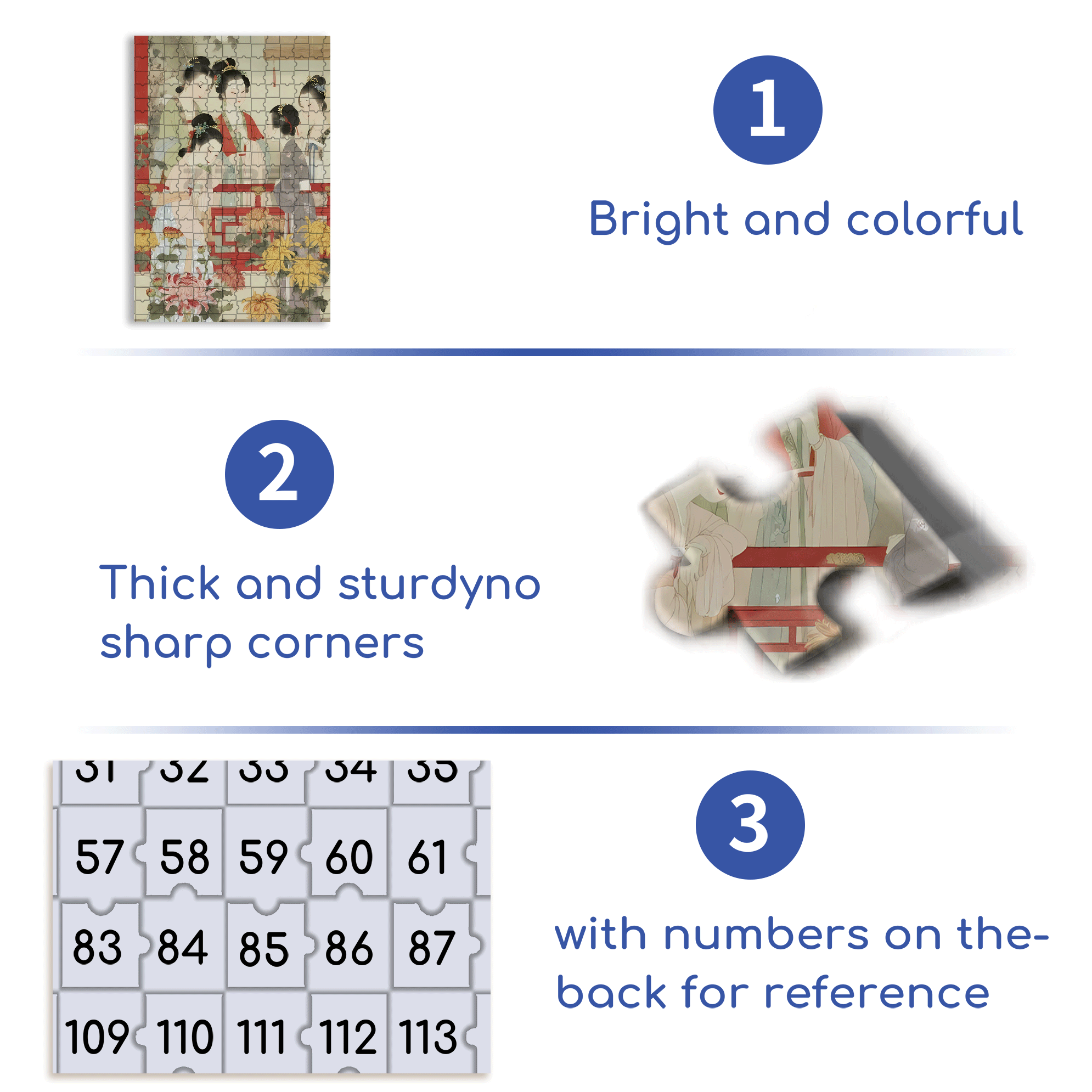 Ladies Admiring Chrysanthemums 500pcs/1000pcs Jigsaw Puzzle, Scratch-Resistant, Interactive Family Game & Brain-Boosting DIY Decor, Perfect for Halloween, Christmas & New Year Gifts, Family Puzzle Game