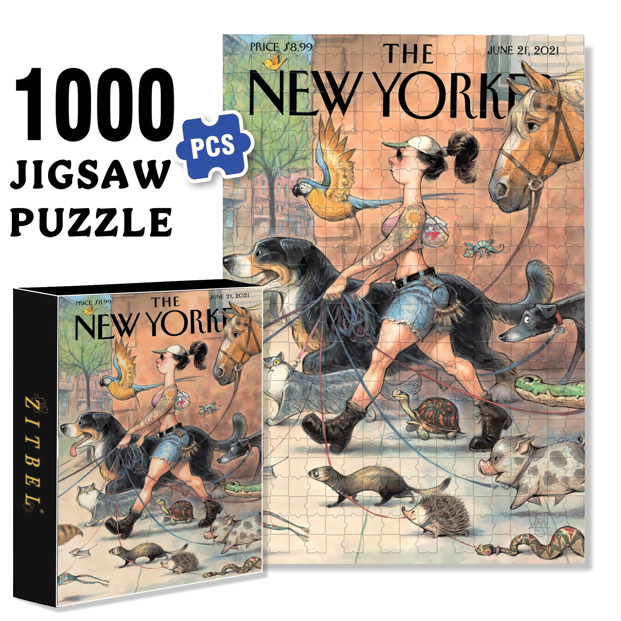 Local Fauna 500pcs/1000pcs Jigsaw Puzzle, Scratch-Resistant, Interactive Family Game & Brain-Boosting DIY Decor, Perfect for Halloween, Christmas & New Year Gifts, Family Puzzle Game