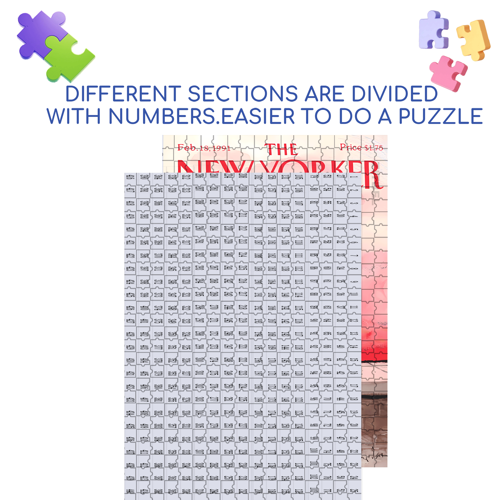 Love Kittens 500pcs/1000pcs Jigsaw Puzzle, Scratch-Resistant, Interactive Family Game & Brain-Boosting DIY Decor, Perfect for Halloween, Christmas & New Year Gifts, Family Puzzle Game