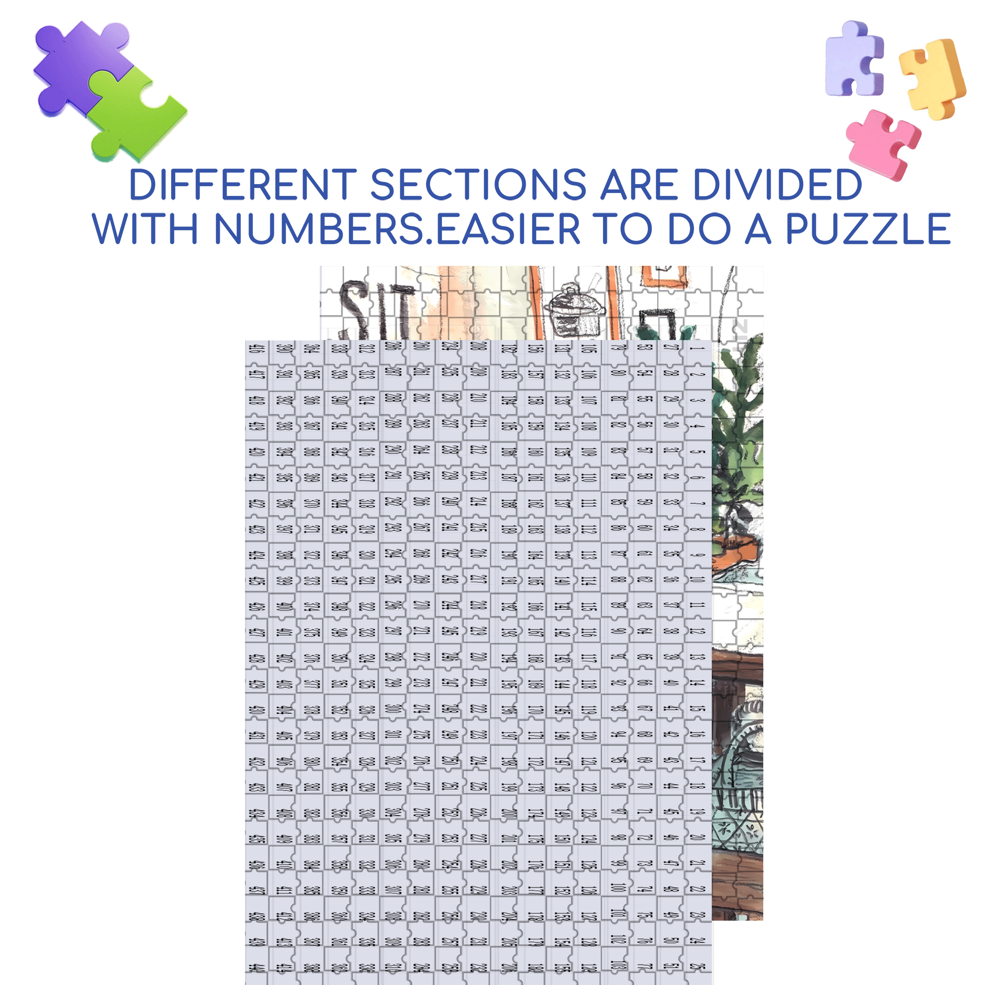 Meow's Life Diary  500pcs/1000pcs Jigsaw Puzzle, Scratch-Resistant, Interactive Family Game & Brain-Boosting DIY Decor, Perfect for Halloween, Christmas & New Year Gifts, Family Puzzle Game