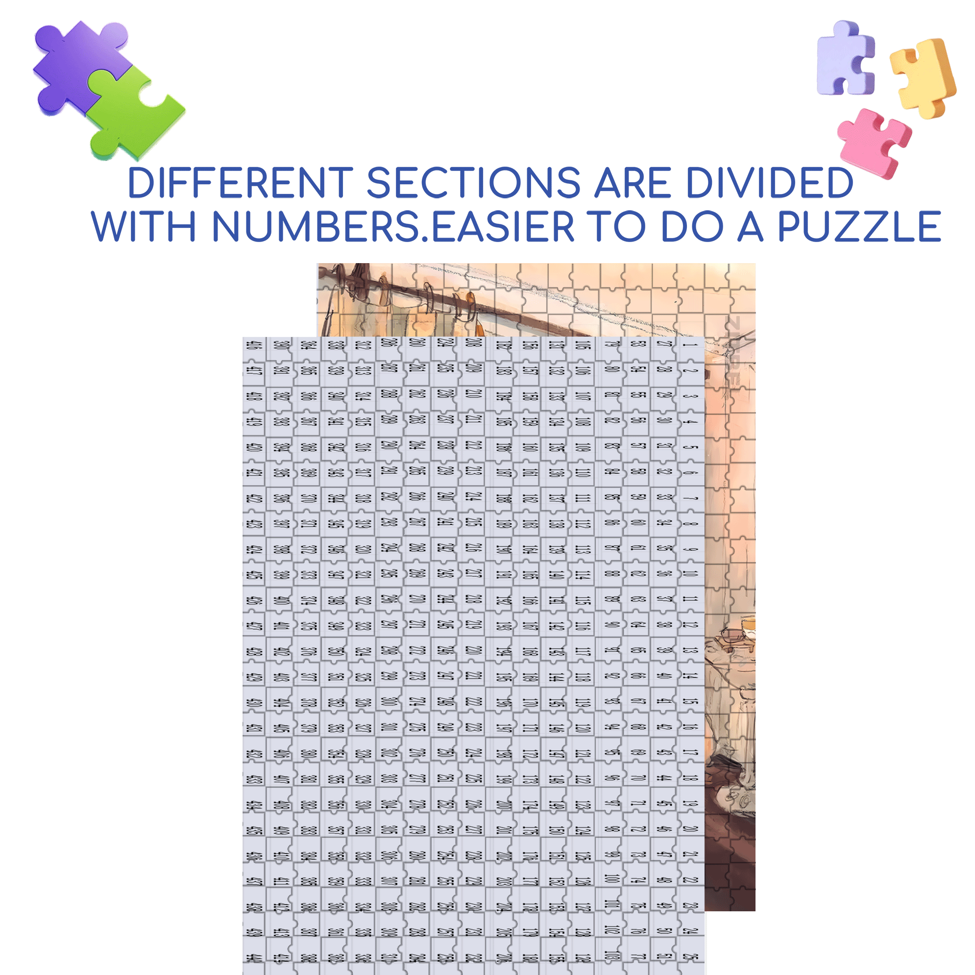 Meow's Life Diary 2 500pcs/1000pcs Jigsaw Puzzle, Scratch-Resistant, Interactive Family Game & Brain-Boosting DIY Decor, Perfect for Halloween, Christmas & New Year Gifts, Family Puzzle Game