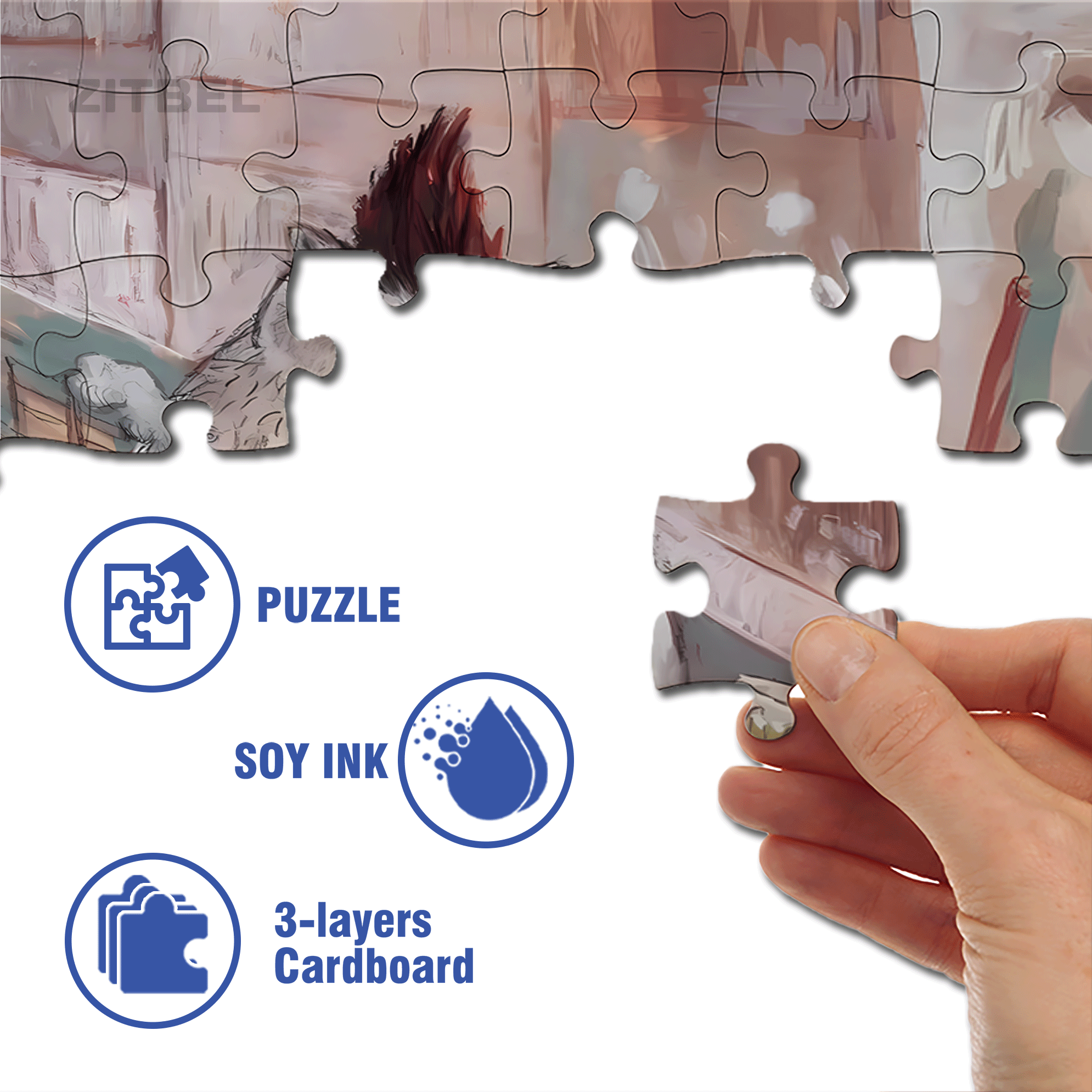 Meow's Life Diary 3 500pcs/1000pcs Jigsaw Puzzle, Scratch-Resistant, Interactive Family Game & Brain-Boosting DIY Decor, Perfect for Halloween, Christmas & New Year Gifts, Family Puzzle Game