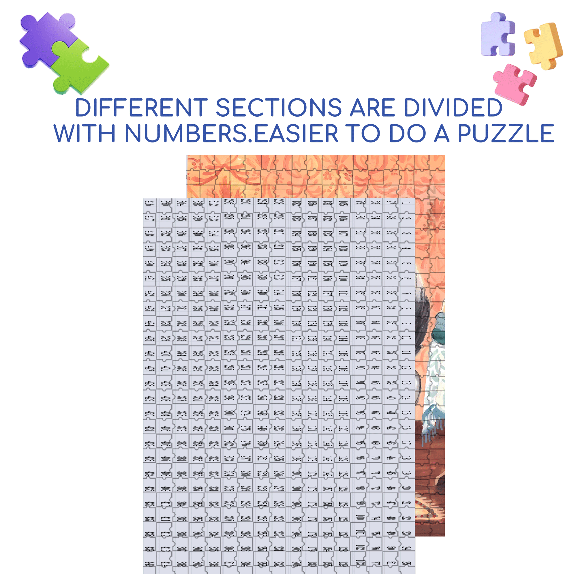 Meow's Life Diary 4 500pcs/1000pcs Jigsaw Puzzle, Scratch-Resistant, Interactive Family Game & Brain-Boosting DIY Decor, Perfect for Halloween, Christmas & New Year Gifts, Family Puzzle Game