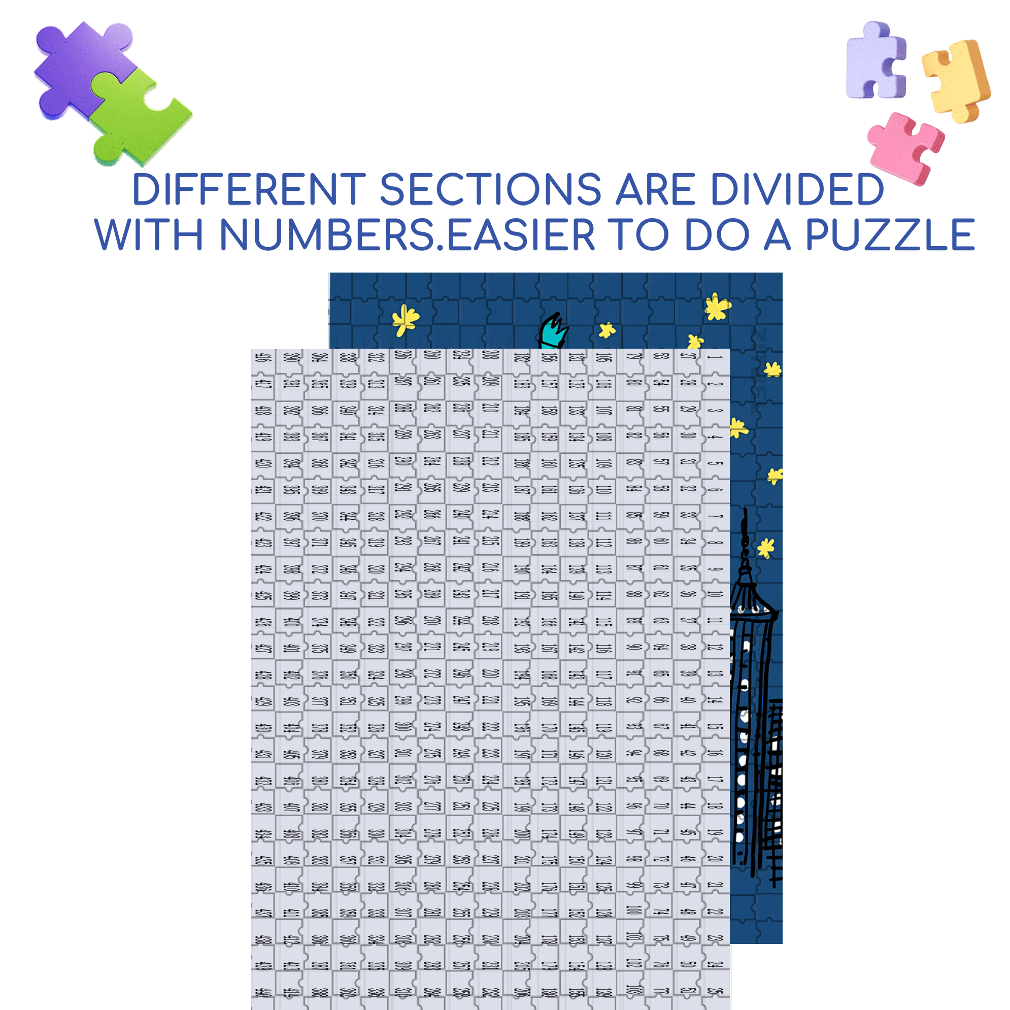 N.Y City 500pcs/1000pcs Jigsaw Puzzle, Scratch-Resistant, Interactive Family Game & Brain-Boosting DIY Decor, Perfect for Halloween, Christmas & New Year Gifts, Family Puzzle Game