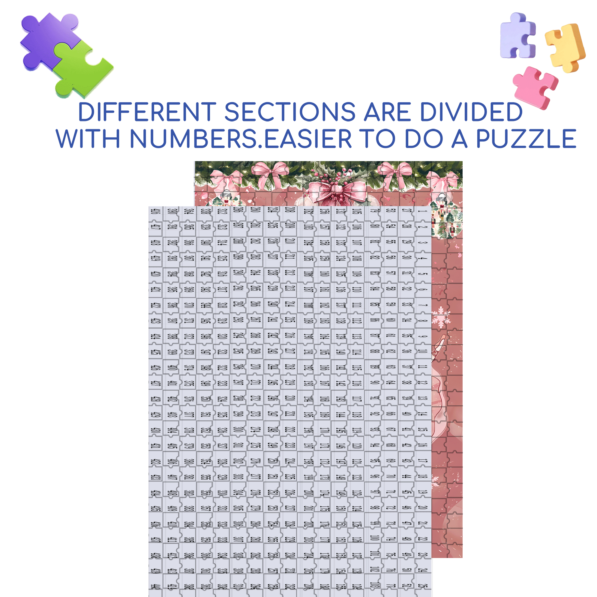 Pas de Deux 500pcs/1000pcs Jigsaw Puzzle, Scratch-Resistant, Interactive Family Game & Brain-Boosting DIY Decor, Perfect for Halloween, Christmas & New Year Gifts, Family Puzzle Game
