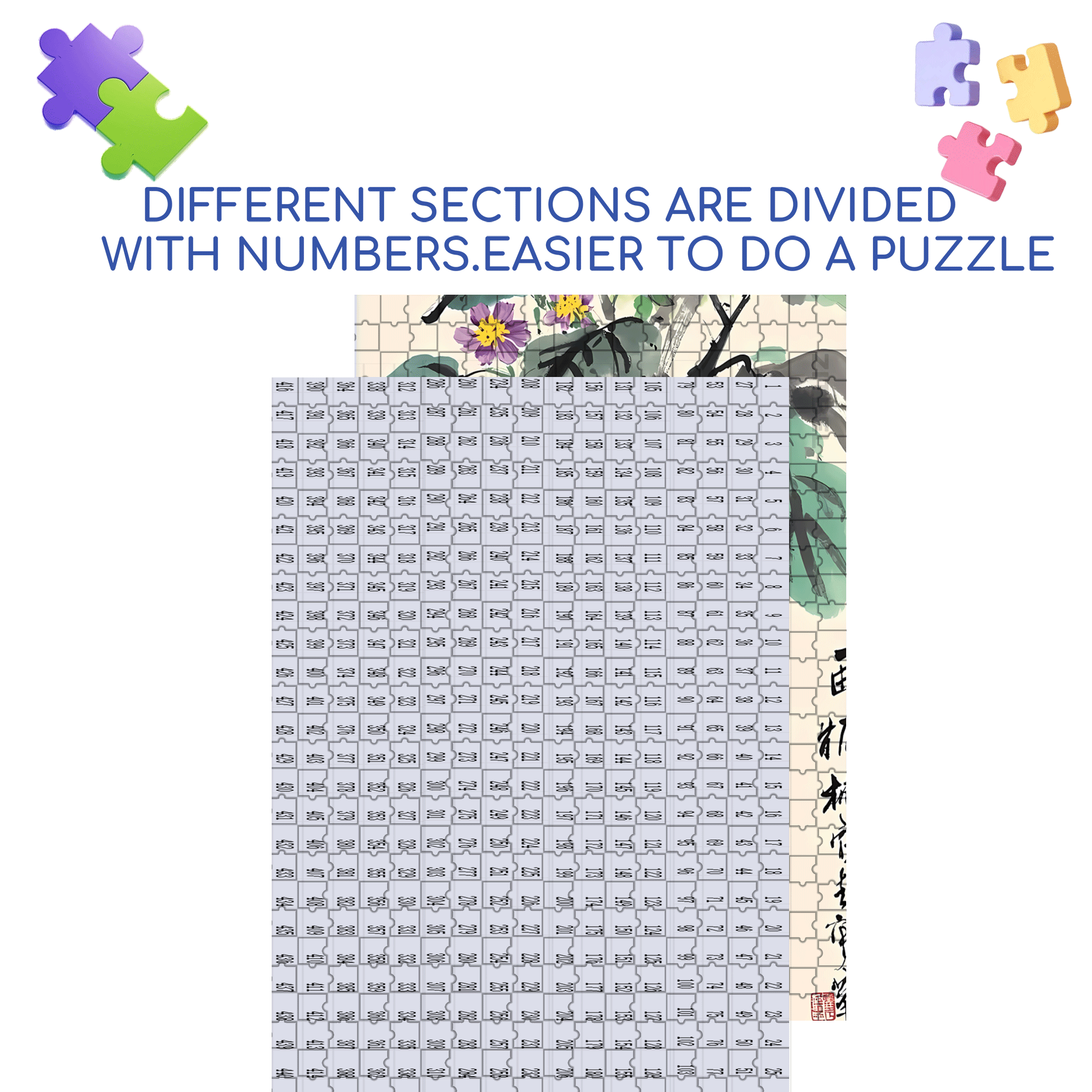 Purple Eggplant 500pcs/1000pcs Jigsaw Puzzle, Scratch-Resistant, Interactive Family Game & Brain-Boosting DIY Decor, Perfect for Halloween, Christmas & New Year Gifts, Family Puzzle Game