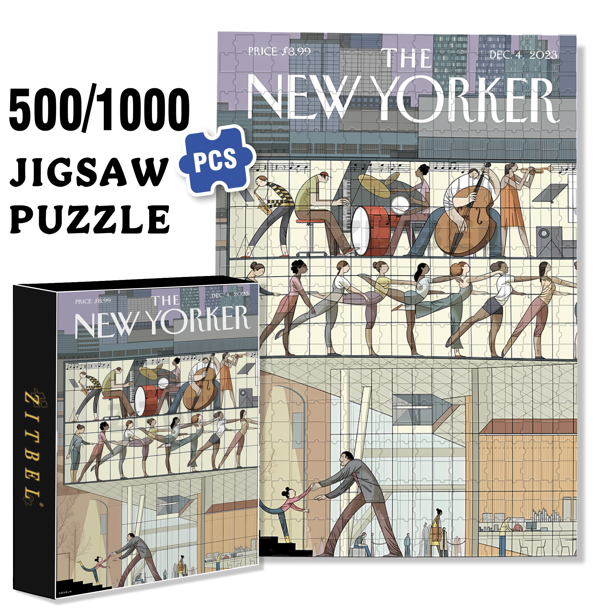 Ready to Soar 500pcs/1000pcs Jigsaw Puzzle, Scratch-Resistant, Interactive Family Game & Brain-Boosting DIY Decor, Perfect for Halloween, Christmas & New Year Gifts, Family Puzzle Game