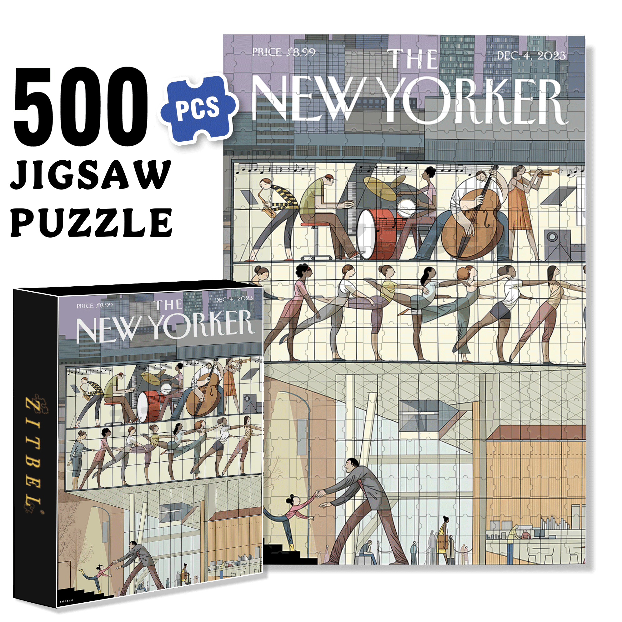 Ready to Soar 500pcs/1000pcs Jigsaw Puzzle, Scratch-Resistant, Interactive Family Game & Brain-Boosting DIY Decor, Perfect for Halloween, Christmas & New Year Gifts, Family Puzzle Game