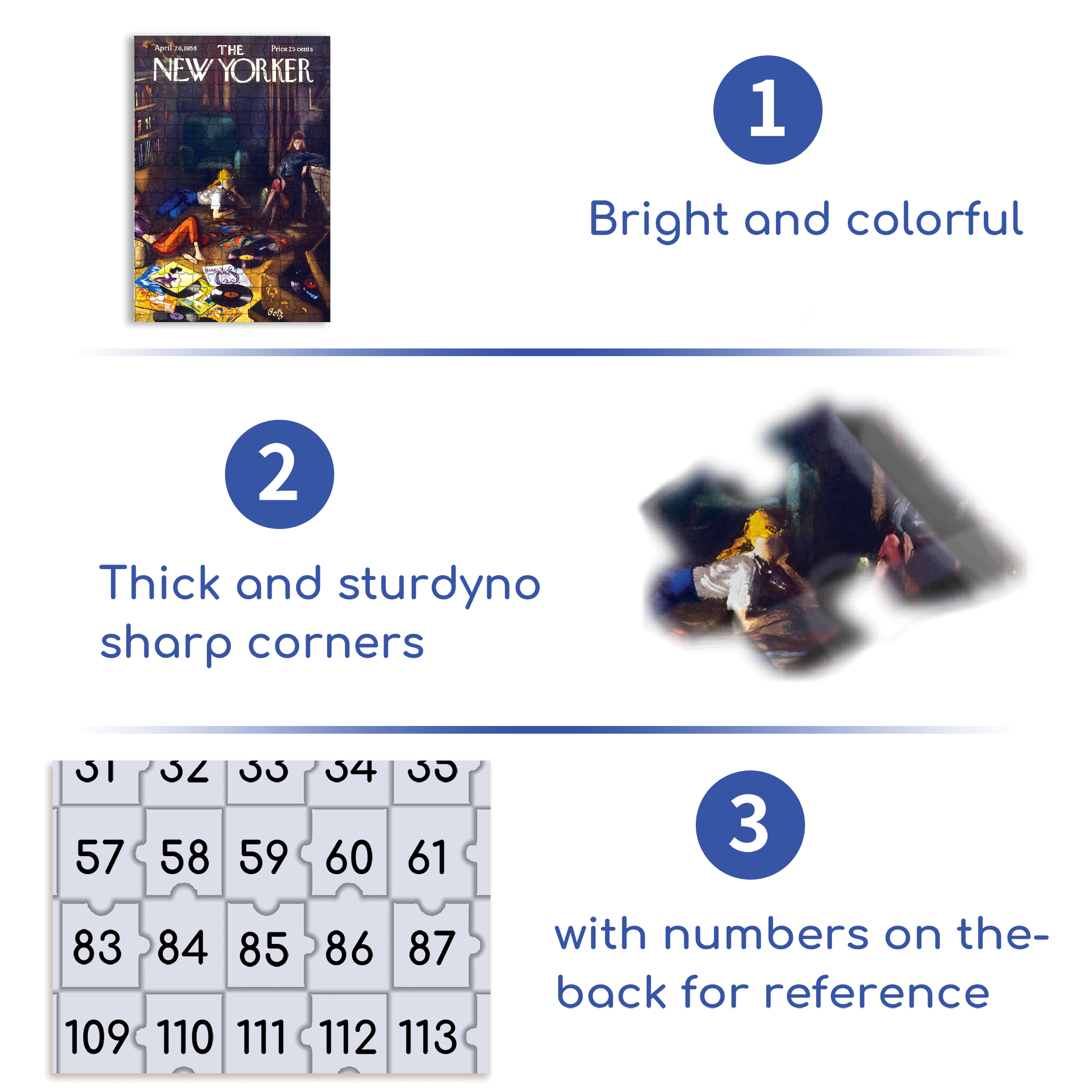 Record Lounge 500pcs/1000pcs Jigsaw Puzzle, Scratch-Resistant, Interactive Family Game & Brain-Boosting DIY Decor, Perfect for Halloween, Christmas & New Year Gifts, Family Puzzle Game