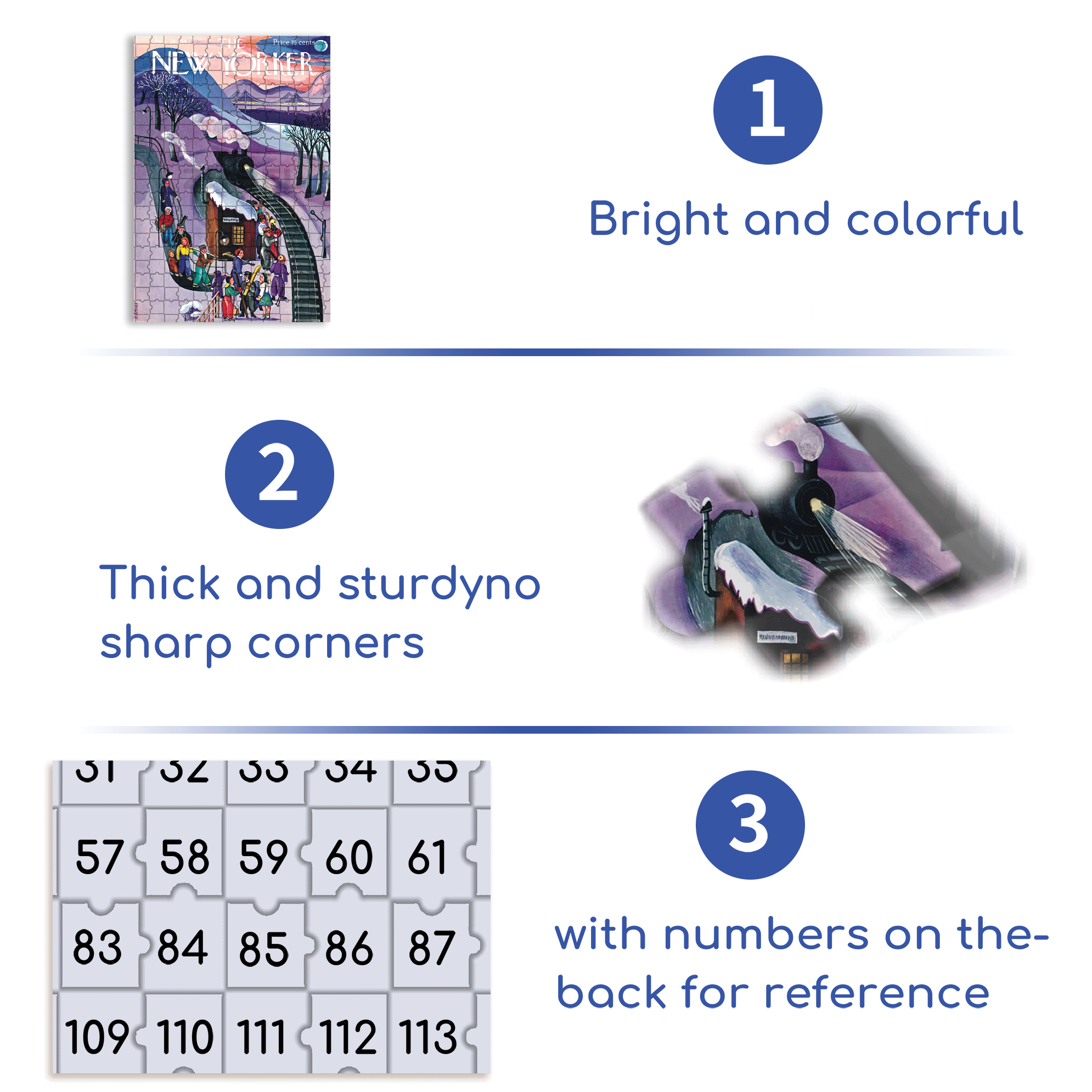Skiing Express 500pcs/1000pcs Jigsaw Puzzle, Scratch-Resistant, Interactive Family Game & Brain-Boosting DIY Decor, Perfect for Halloween, Christmas & New Year Gifts, Family Puzzle Game
