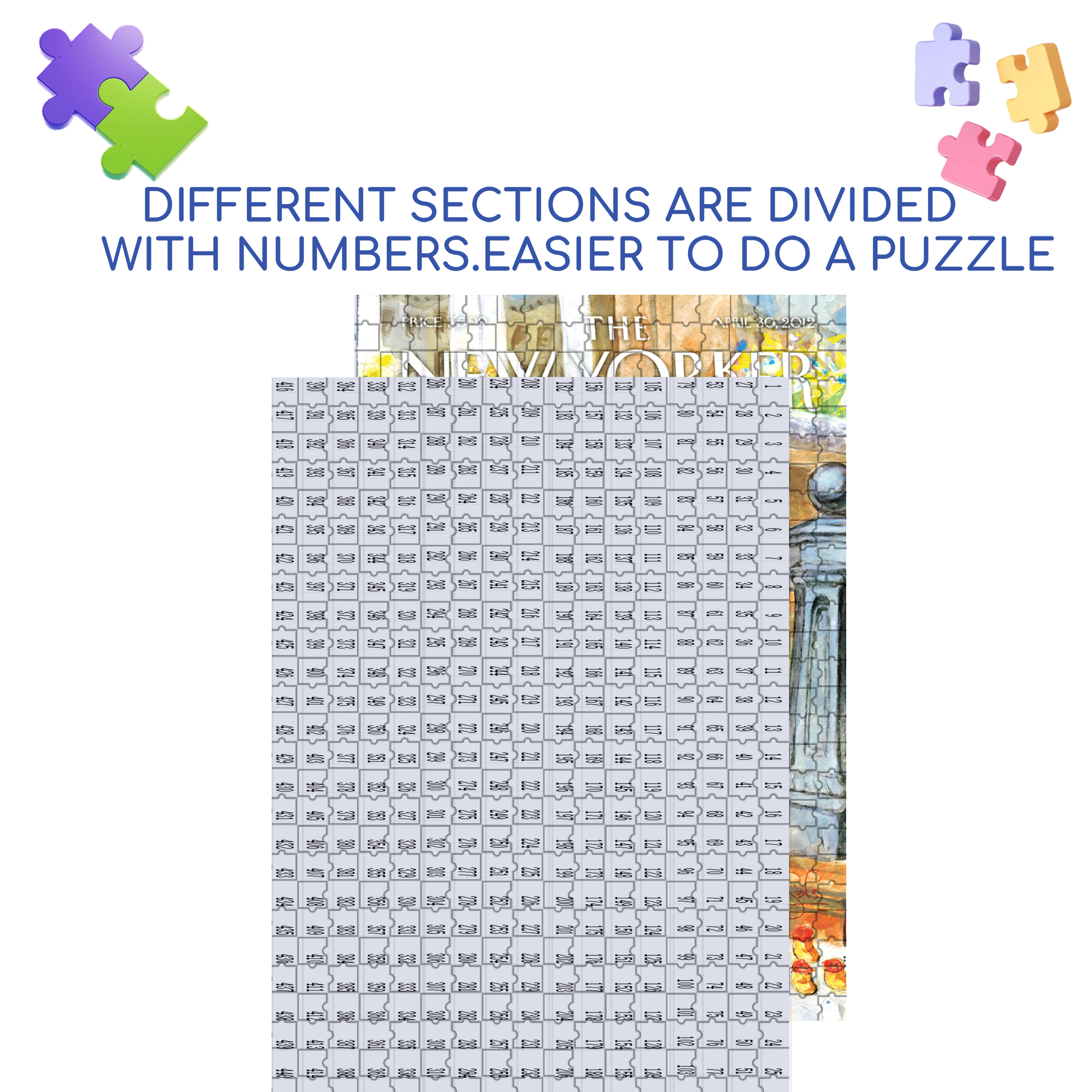 Tag Sale 500pcs/1000pcs Jigsaw Puzzle, Scratch-Resistant, Interactive Family Game & Brain-Boosting DIY Decor, Perfect for Halloween, Christmas & New Year Gifts, Family Puzzle Game