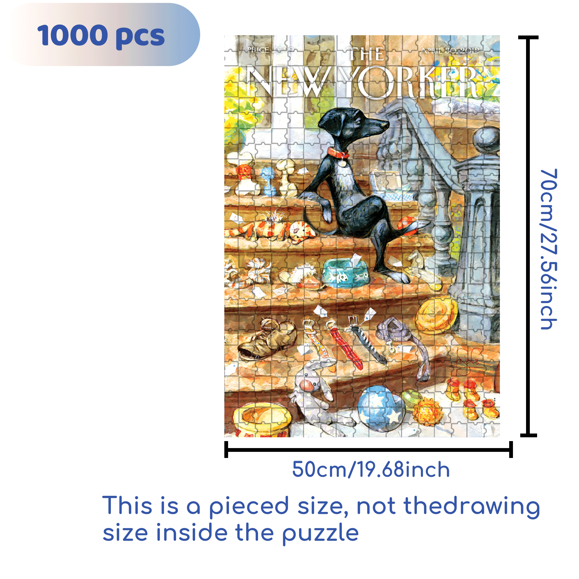 Tag Sale 500pcs/1000pcs Jigsaw Puzzle, Scratch-Resistant, Interactive Family Game & Brain-Boosting DIY Decor, Perfect for Halloween, Christmas & New Year Gifts, Family Puzzle Game