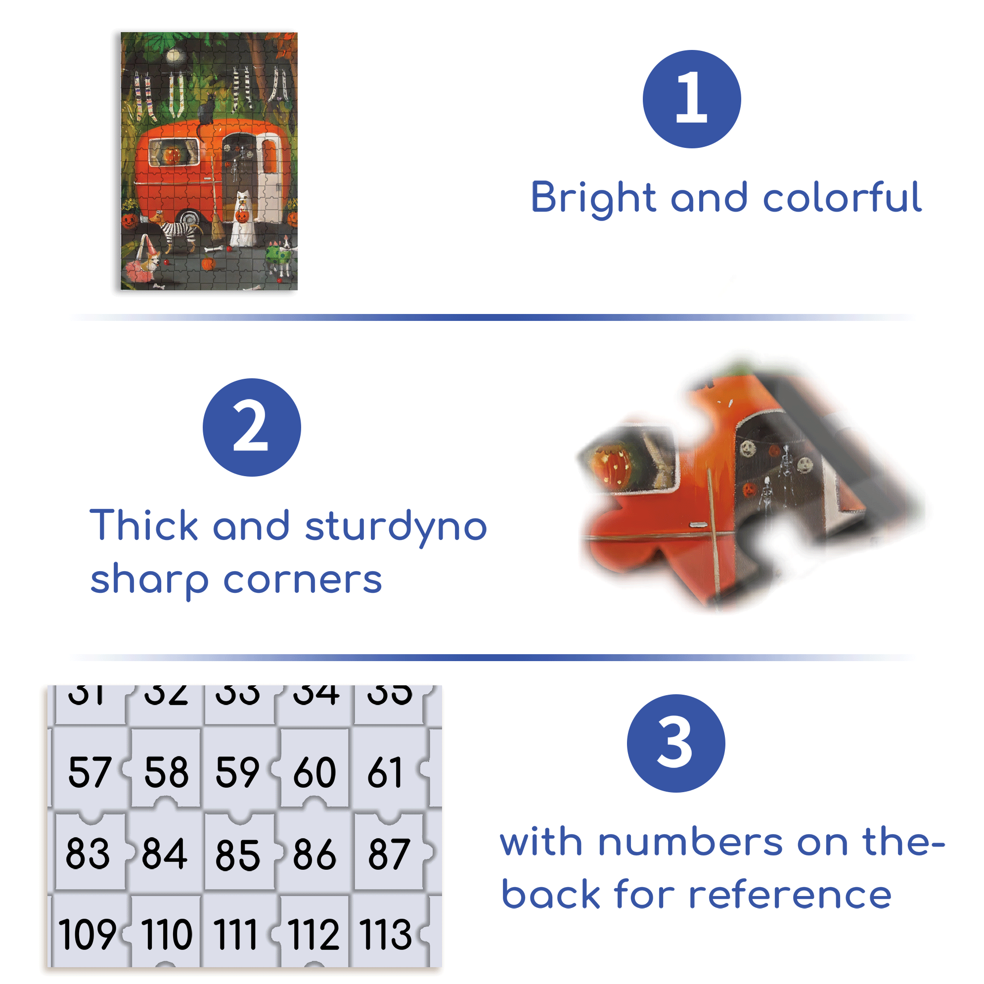 The Dogs of Halloween 500pcs/1000pcs Jigsaw Puzzle, Scratch-Resistant, Interactive Family Game & Brain-Boosting DIY Decor, Perfect for Halloween, Christmas & New Year Gifts, Family Puzzle Game