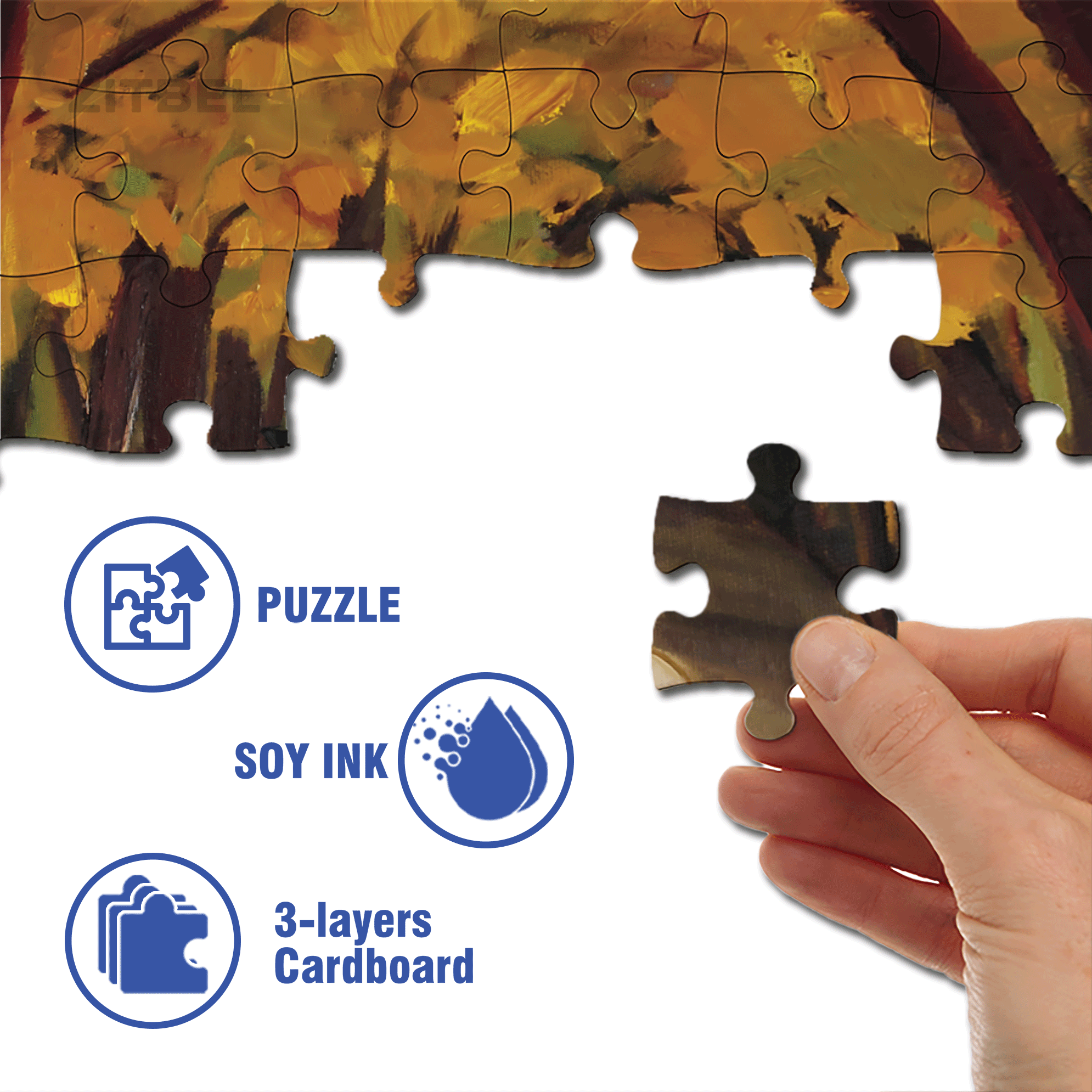The Hollow 500pcs/1000pcs Jigsaw Puzzle, Scratch-Resistant, Interactive Family Game & Brain-Boosting DIY Decor, Perfect for Halloween, Christmas & New Year Gifts, Family Puzzle Game