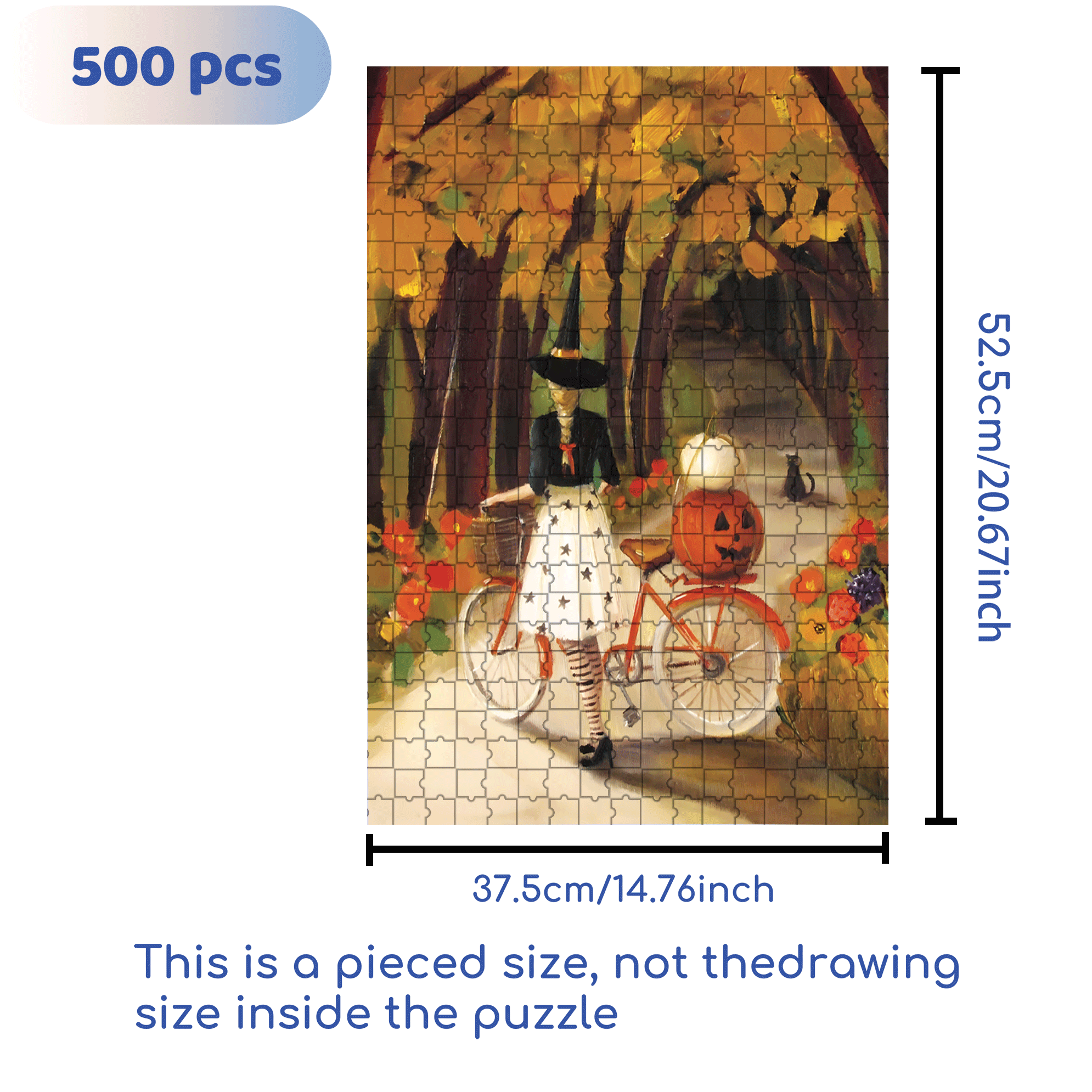 The Hollow 500pcs/1000pcs Jigsaw Puzzle, Scratch-Resistant, Interactive Family Game & Brain-Boosting DIY Decor, Perfect for Halloween, Christmas & New Year Gifts, Family Puzzle Game