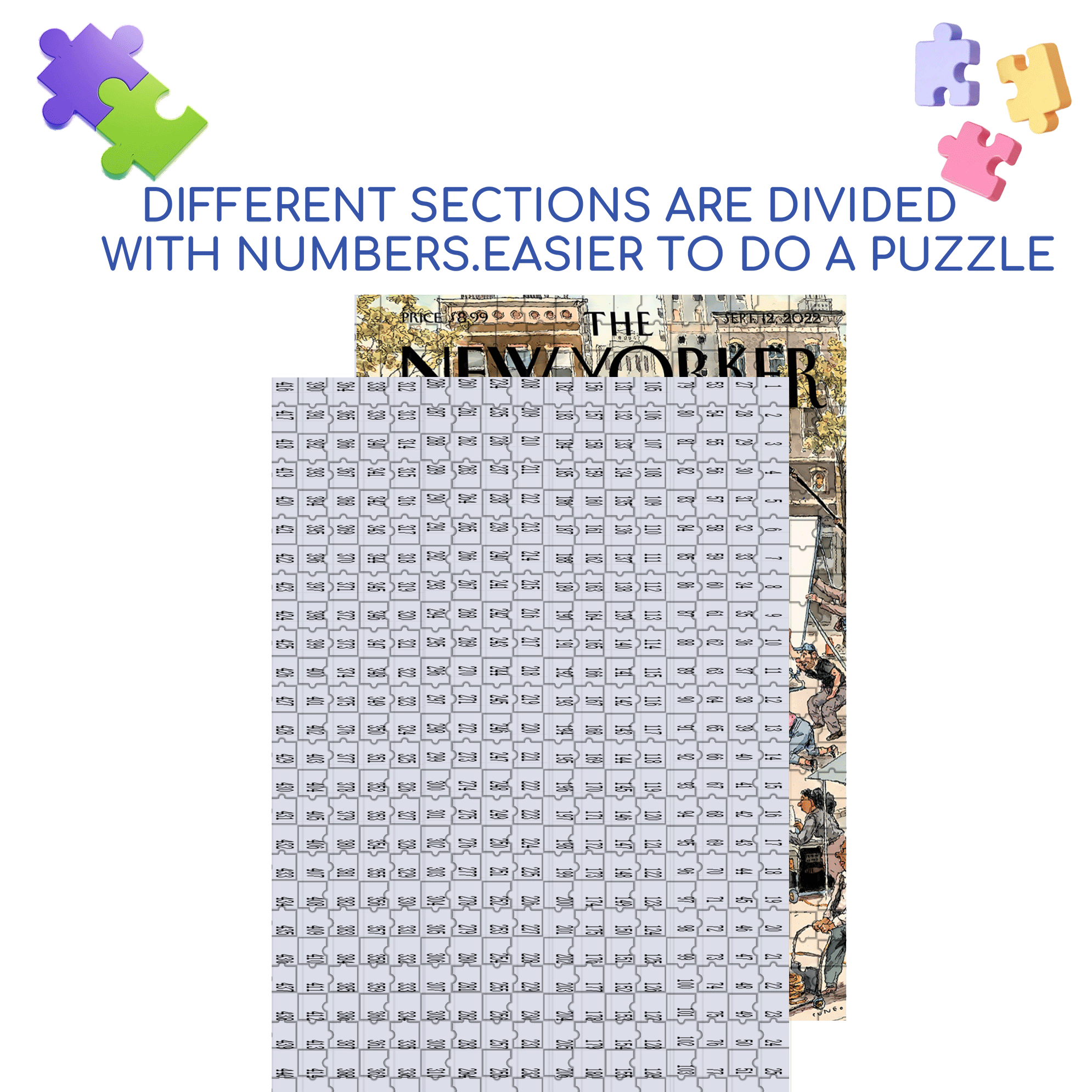 Top Dog 500pcs/1000pcs Jigsaw Puzzle, Scratch-Resistant, Interactive Family Game & Brain-Boosting DIY Decor, Perfect for Halloween, Christmas & New Year Gifts, Family Puzzle Game