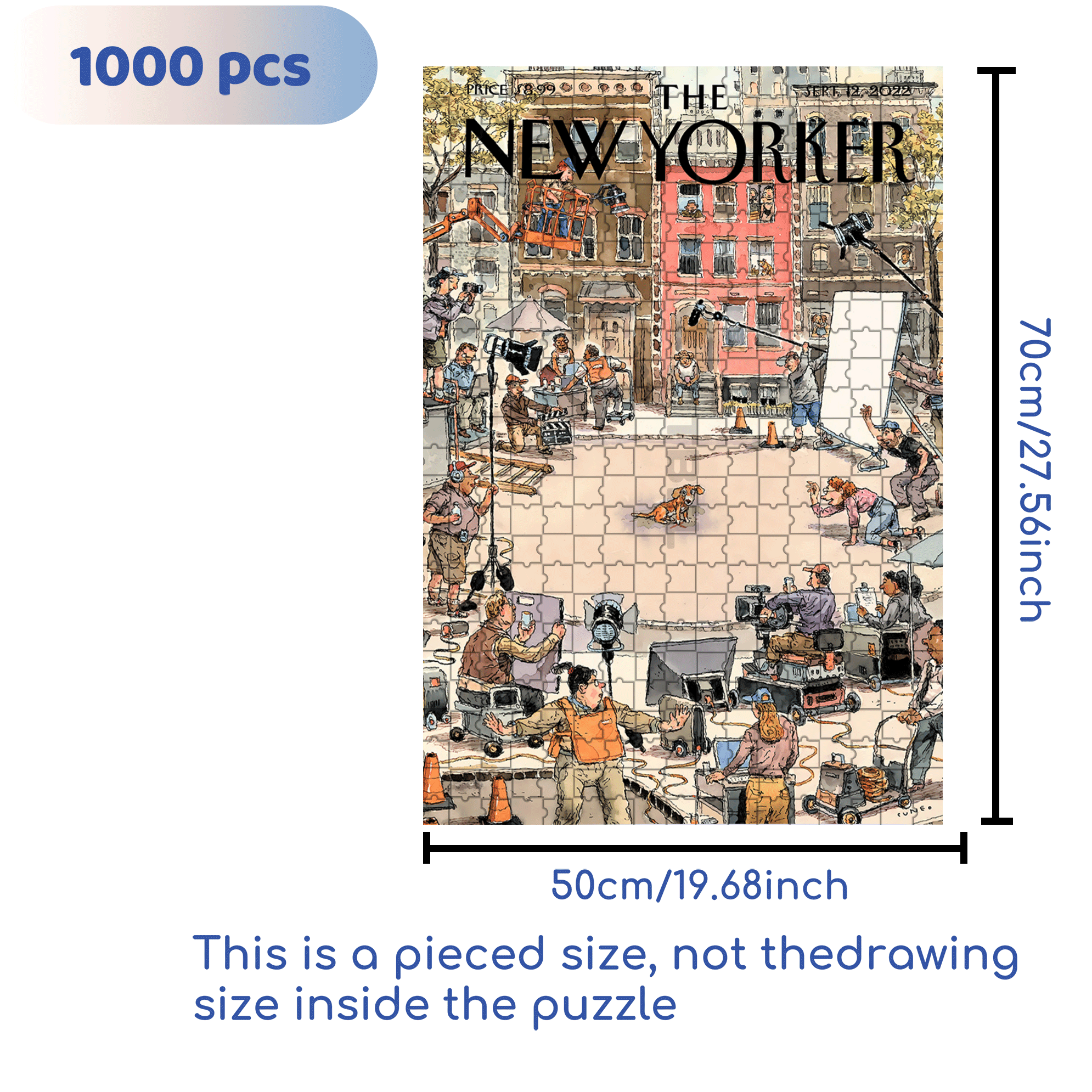 Top Dog 500pcs/1000pcs Jigsaw Puzzle, Scratch-Resistant, Interactive Family Game & Brain-Boosting DIY Decor, Perfect for Halloween, Christmas & New Year Gifts, Family Puzzle Game