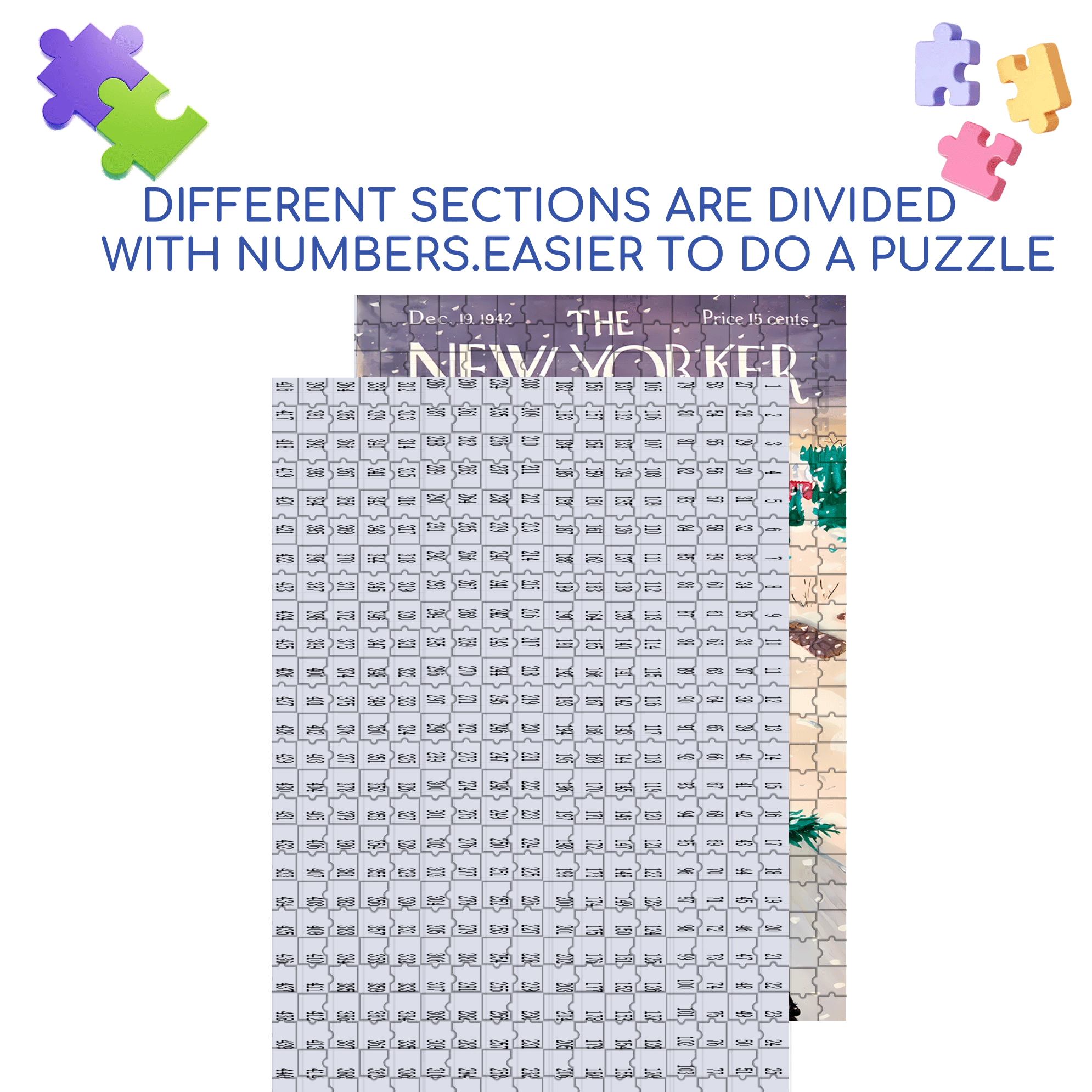 Tree Shopping 500pcs/1000pcs Jigsaw Puzzle, Scratch-Resistant, Interactive Family Game & Brain-Boosting DIY Decor, Perfect for Halloween, Christmas & New Year Gifts, Family Puzzle Game