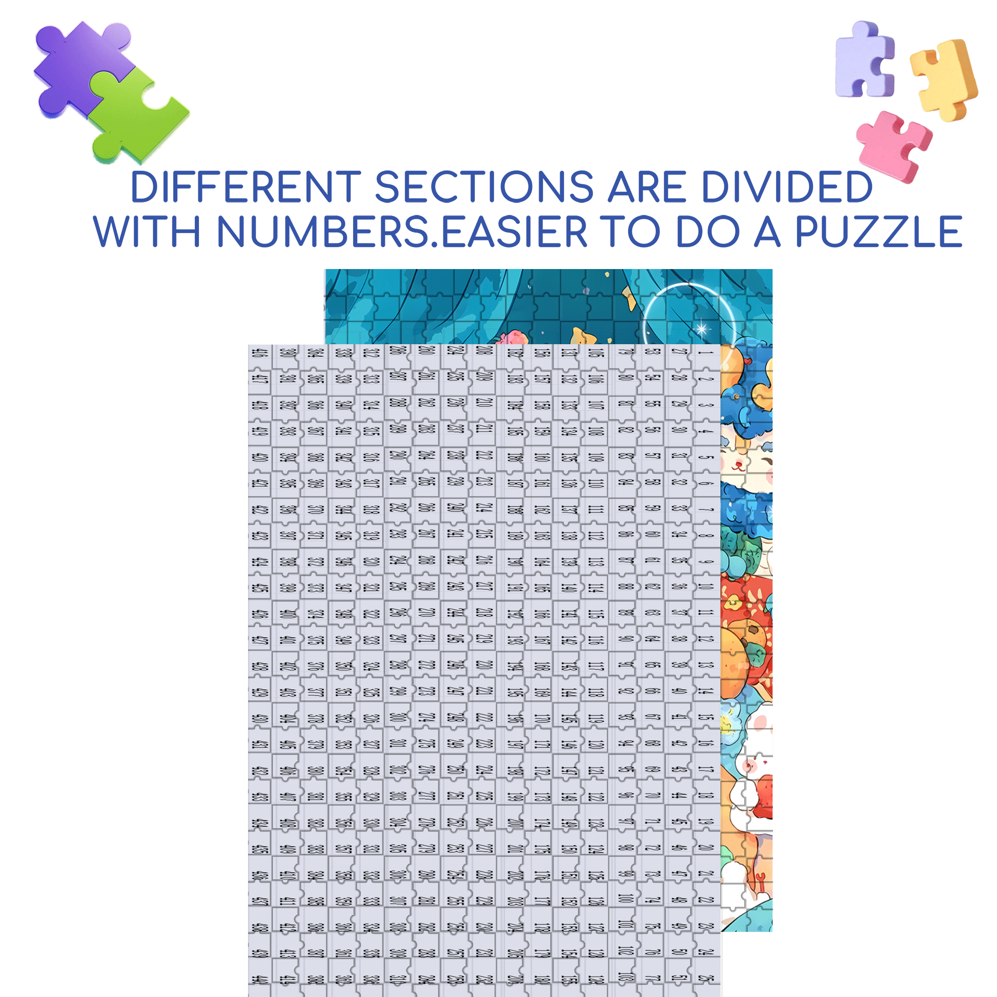 5th Birthday 500pcs/1000pcs Jigsaw Puzzle, Scratch-Resistant, Interactive Family Game & Brain-Boosting DIY Decor, Perfect for Halloween, Christmas & New Year Gifts, Family Puzzle Game