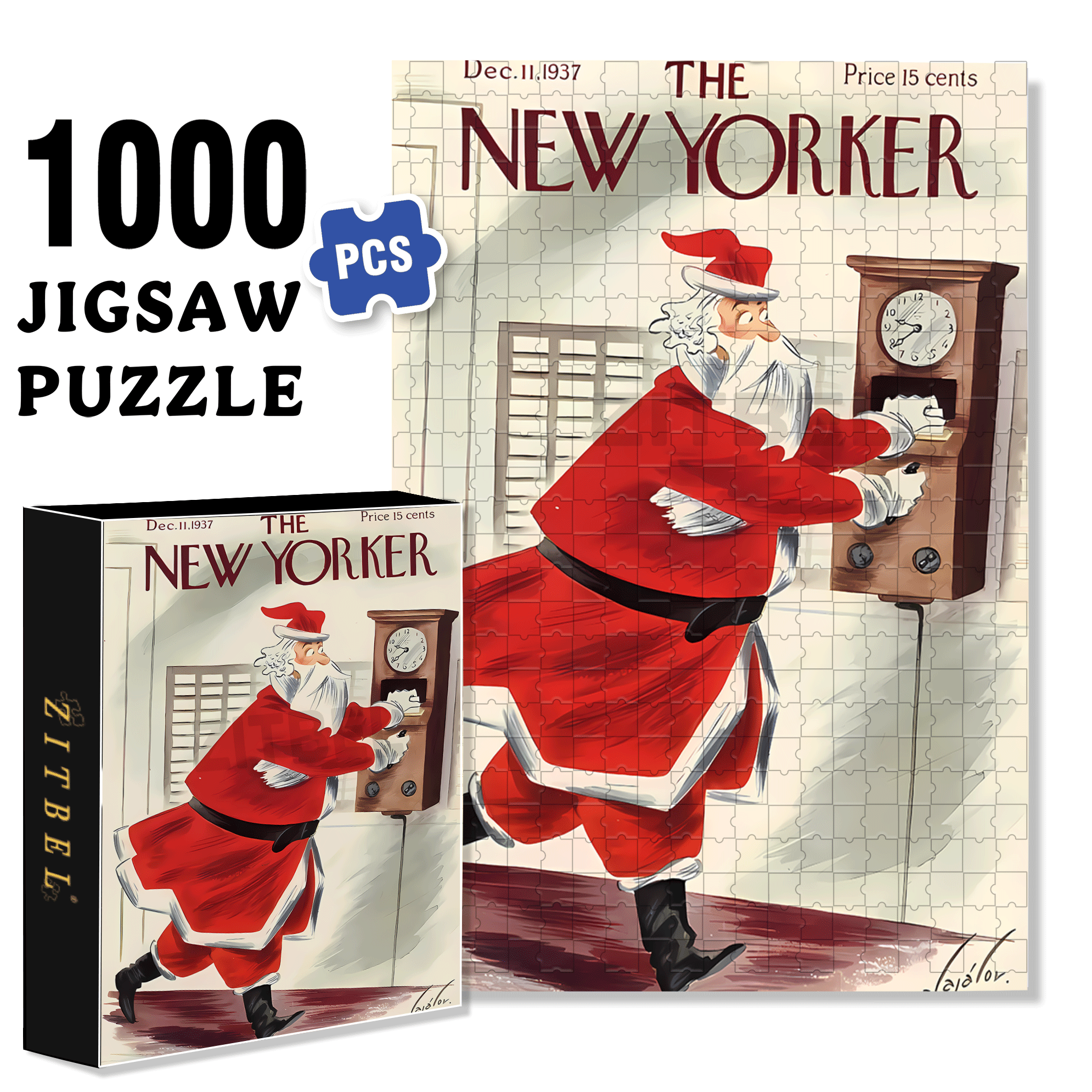 940 500pcs/1000pcs Jigsaw Puzzle, Scratch-Resistant, Interactive Family Game & Brain-Boosting DIY Decor, Perfect for Halloween, Christmas & New Year Gifts, Family Puzzle Game