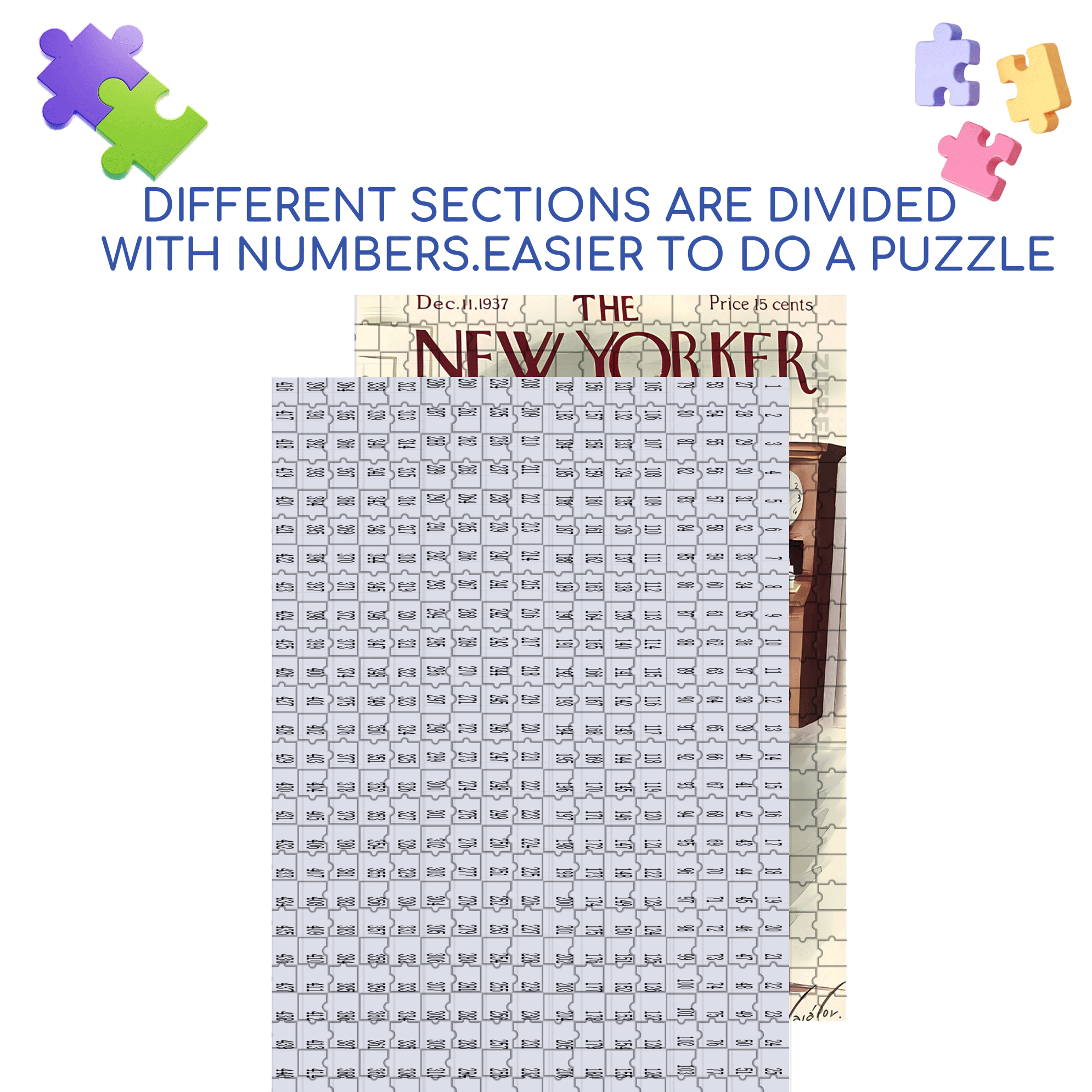 940 500pcs/1000pcs Jigsaw Puzzle, Scratch-Resistant, Interactive Family Game & Brain-Boosting DIY Decor, Perfect for Halloween, Christmas & New Year Gifts, Family Puzzle Game