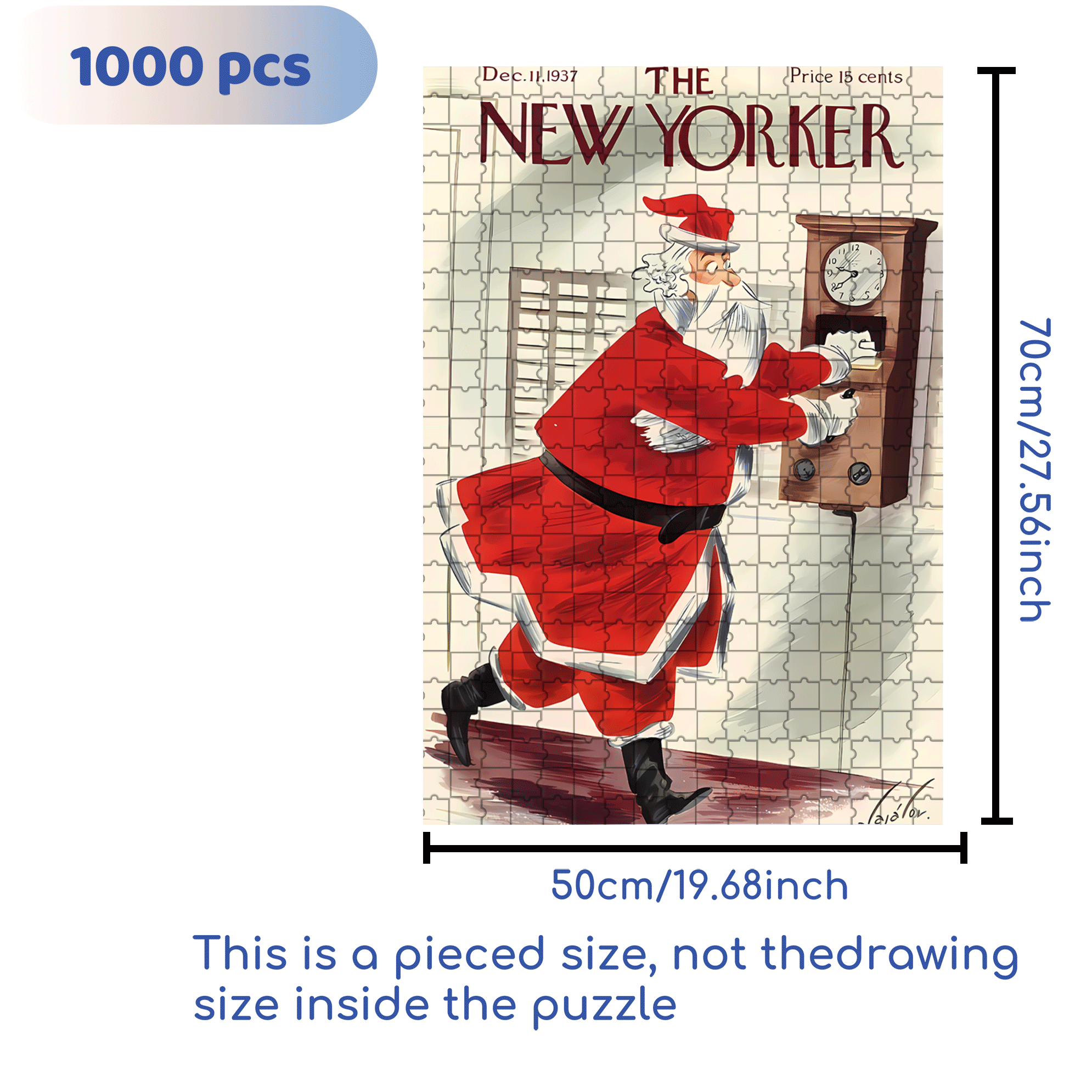 940 500pcs/1000pcs Jigsaw Puzzle, Scratch-Resistant, Interactive Family Game & Brain-Boosting DIY Decor, Perfect for Halloween, Christmas & New Year Gifts, Family Puzzle Game