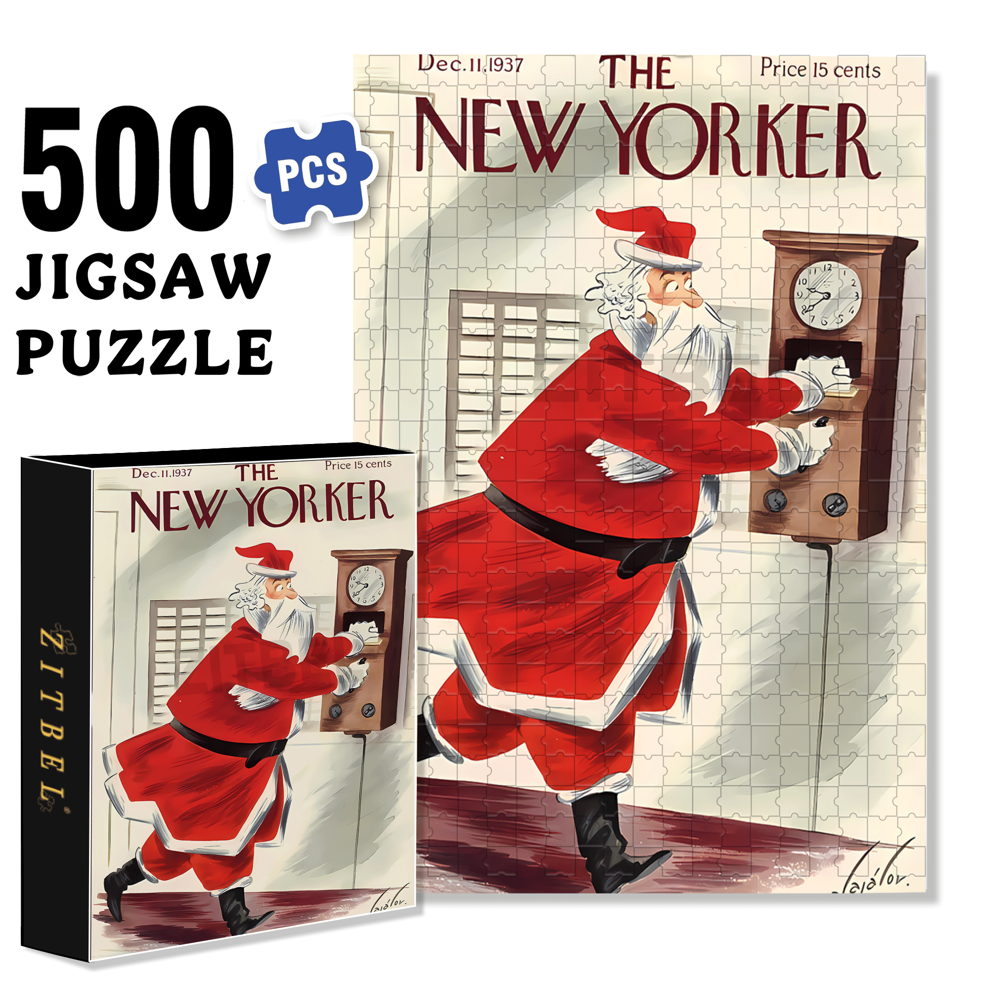 940 500pcs/1000pcs Jigsaw Puzzle, Scratch-Resistant, Interactive Family Game & Brain-Boosting DIY Decor, Perfect for Halloween, Christmas & New Year Gifts, Family Puzzle Game