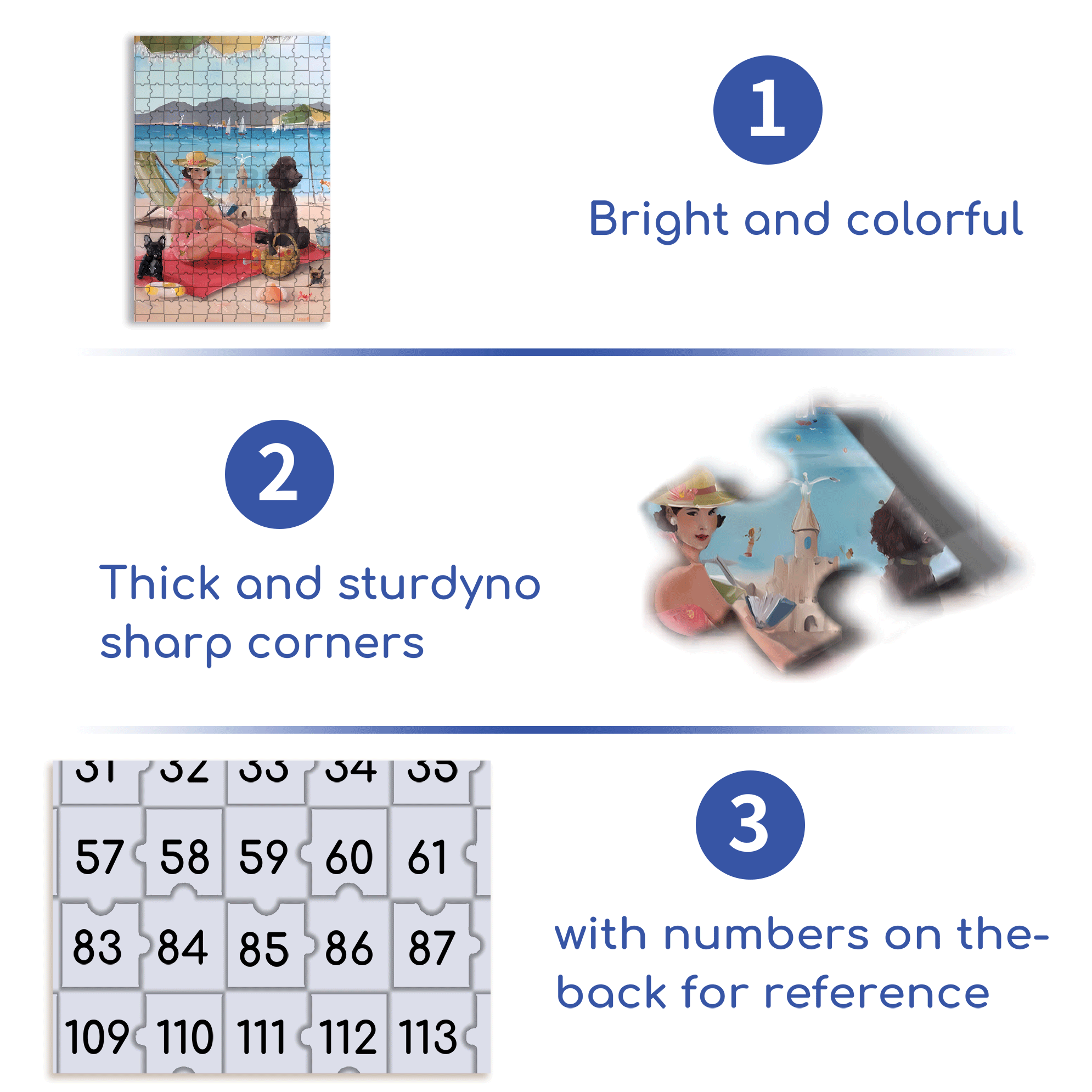 A Day in St. Tropez 500pcs/1000pcs Jigsaw Puzzle, Scratch-Resistant, Interactive Family Game & Brain-Boosting DIY Decor, Perfect for Halloween, Christmas & New Year Gifts, Family Puzzle Game