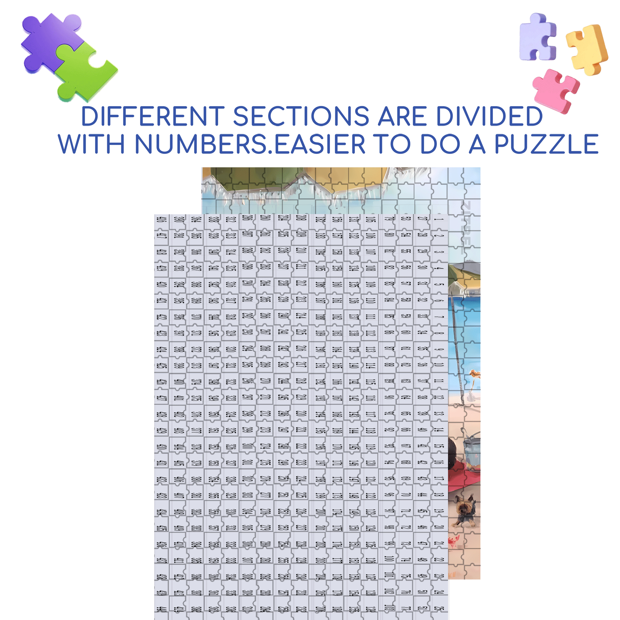 A Day in St. Tropez 500pcs/1000pcs Jigsaw Puzzle, Scratch-Resistant, Interactive Family Game & Brain-Boosting DIY Decor, Perfect for Halloween, Christmas & New Year Gifts, Family Puzzle Game