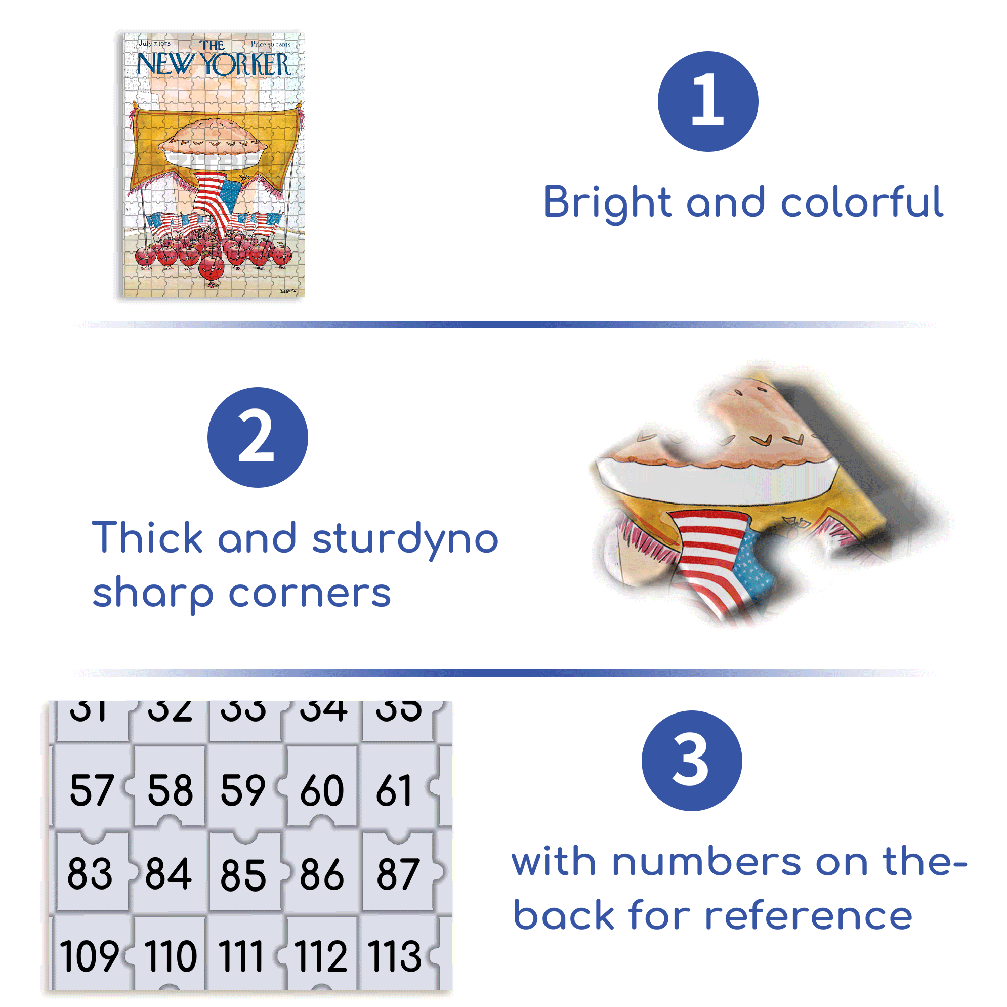 Apple Pie Parade 500pcs/1000pcs Jigsaw Puzzle, Scratch-Resistant, Interactive Family Game & Brain-Boosting DIY Decor, Perfect for Halloween, Christmas & New Year Gifts, Family Puzzle Game