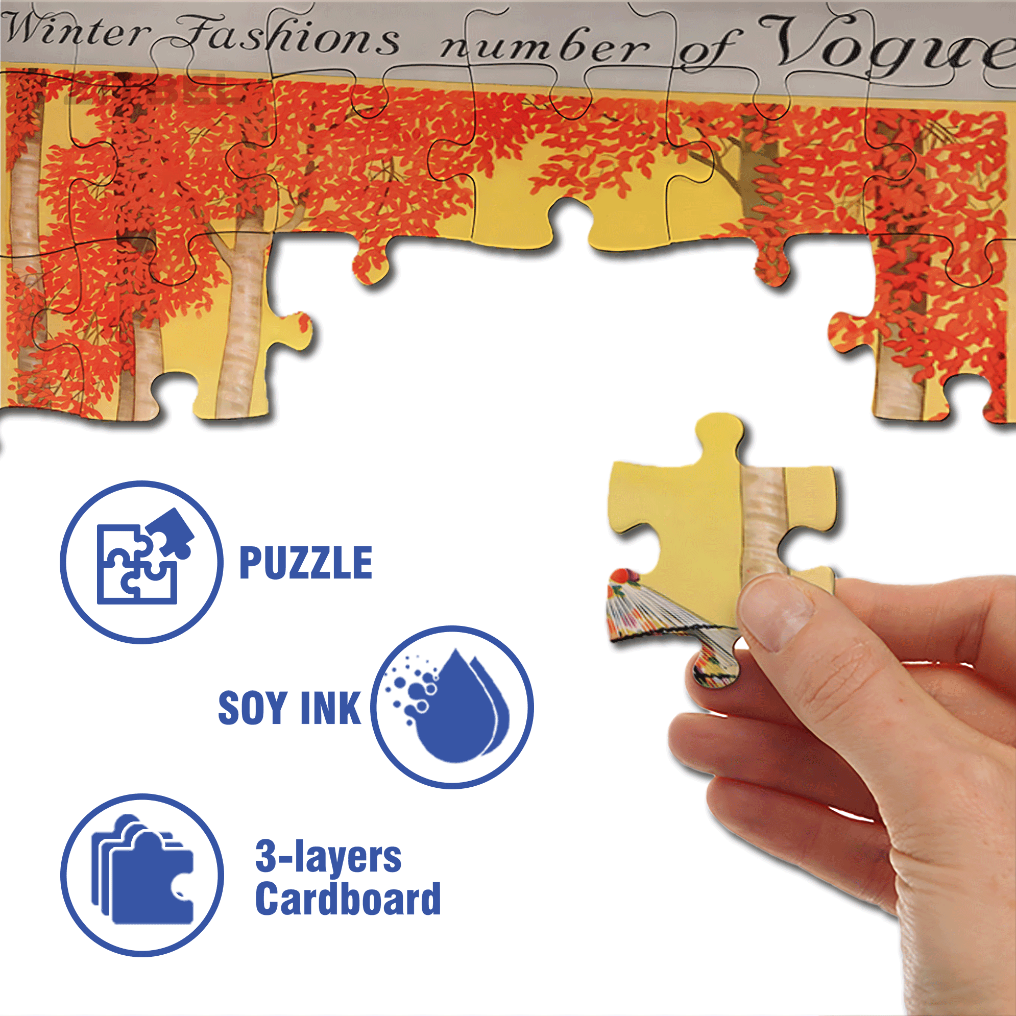 Autumn Reading 500pcs/1000pcs Jigsaw Puzzle, Scratch-Resistant, Interactive Family Game & Brain-Boosting DIY Decor, Perfect for Halloween, Christmas & New Year Gifts, Family Puzzle Game